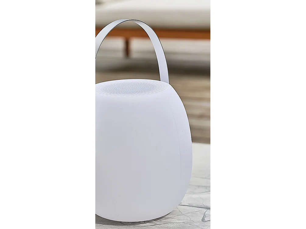 Lampe-enceinte Bluetooth sans fil avec poignée en métal - AUREA