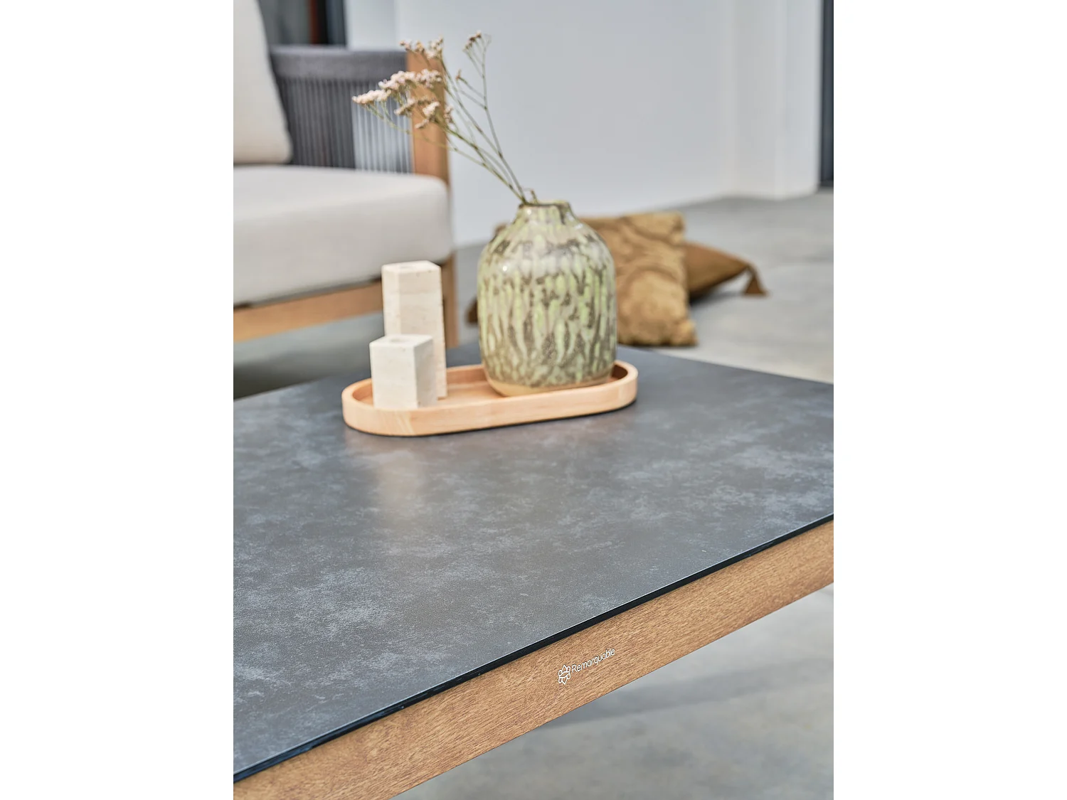 Lage tuinloungeset 5 personen - Houtlook - JESPAR