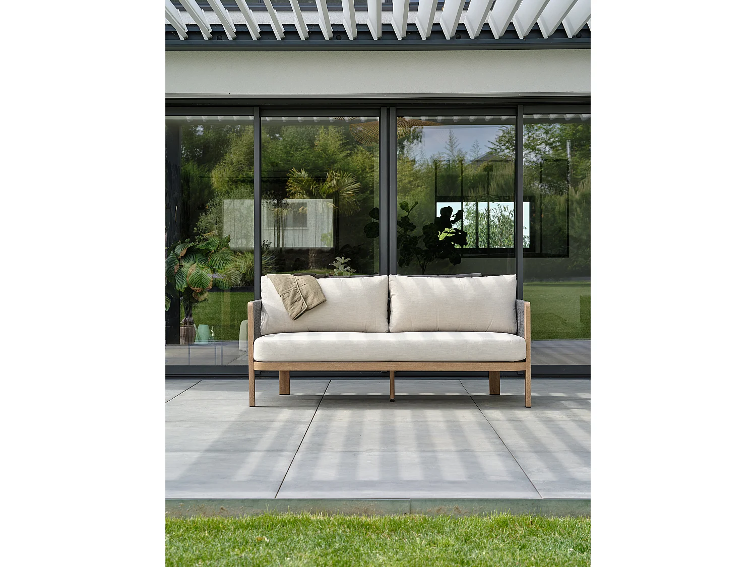 Lage tuinloungeset 5 personen - Houtlook - JESPAR