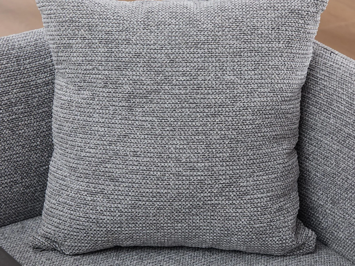 Fauteuil relax 2en1 bureau & détente – table incluse, rangements, tissu Chenille respirant – Gris clair