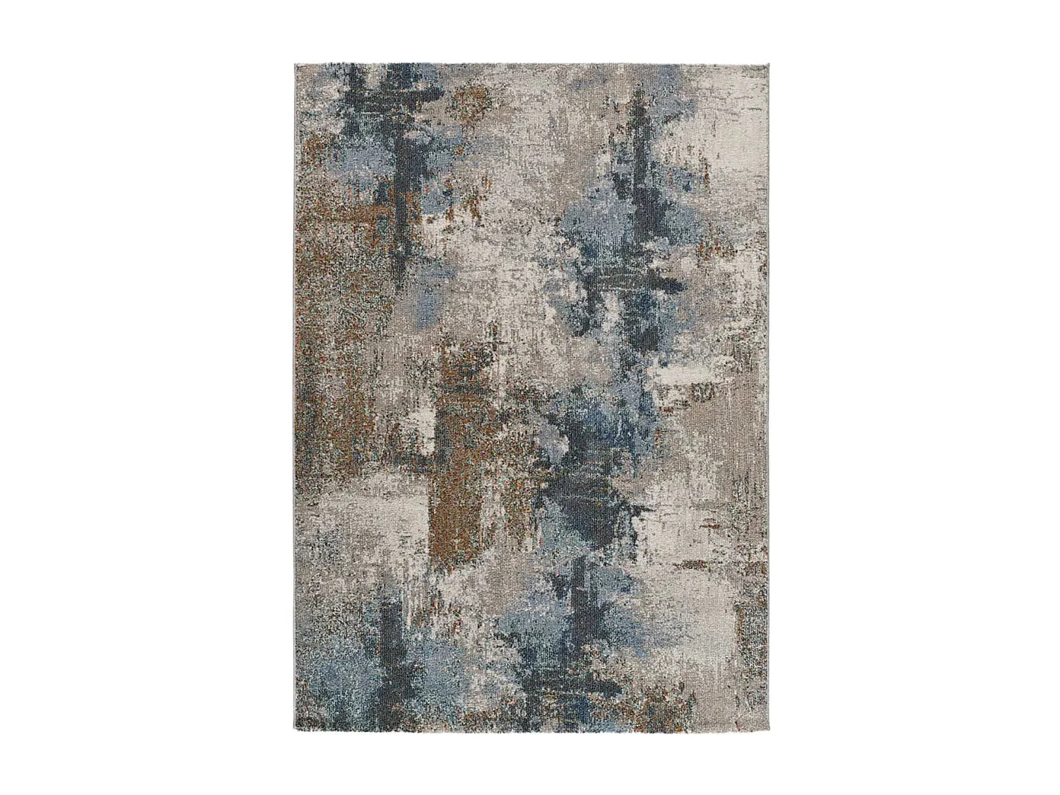 Tapis extérieur - abstrait - bleu / marron - 160 x 230 cm - SALSA