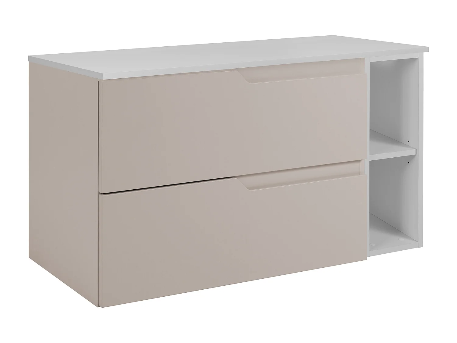 Ensemble de meubles de salle de bain sous vasque, cachemire / blanc, 100 (80 + 20) x 46 x 58 cm