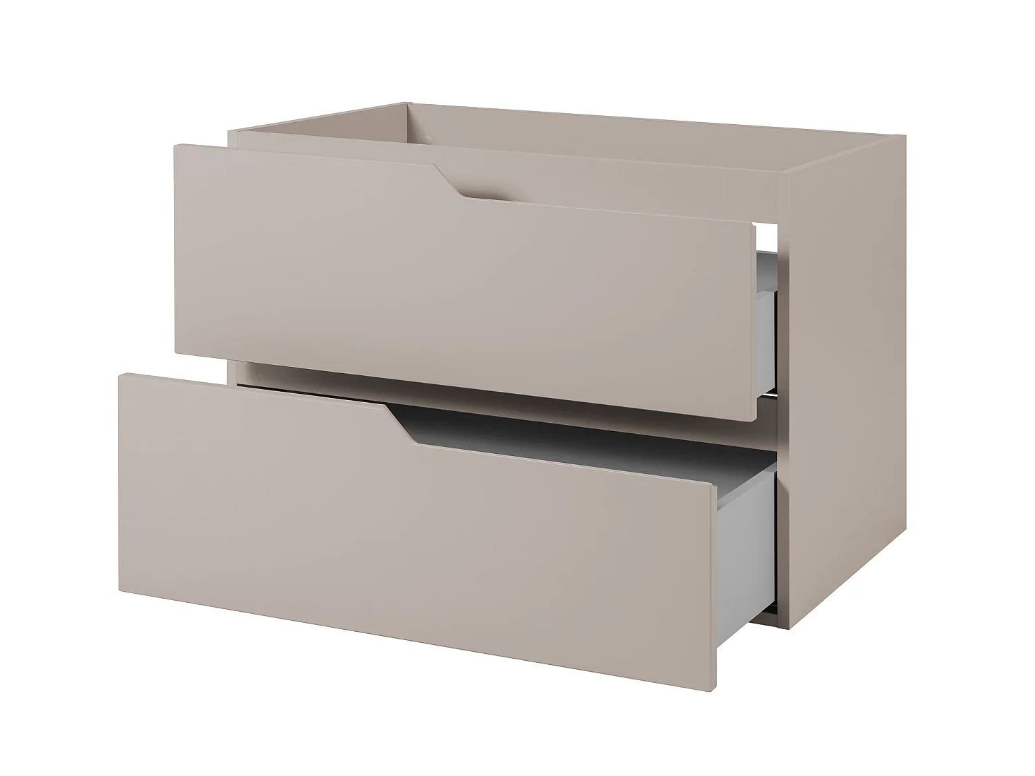 Badkamermeubel-set onder wastafel, kasjmier, 160 (2 x 80) x 46 x 58 cm