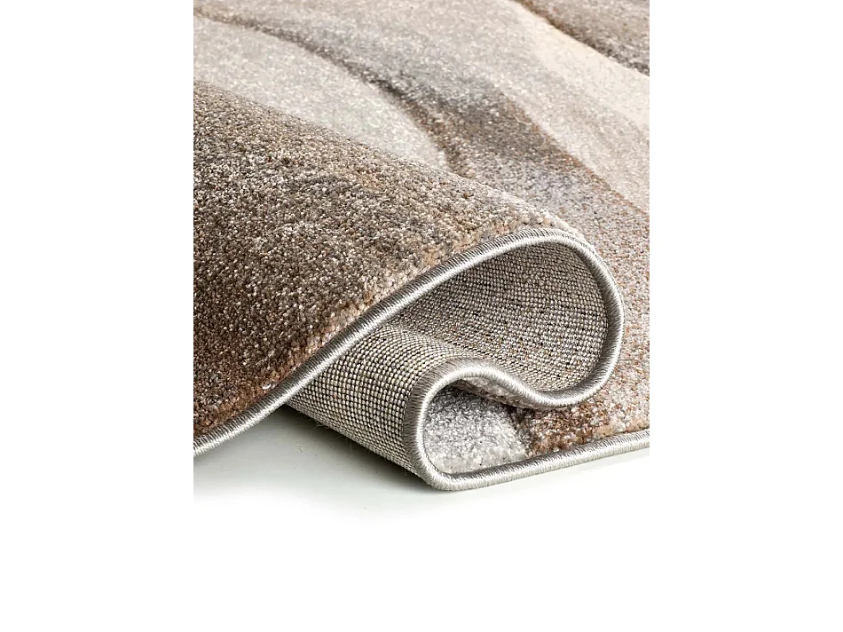 Tapis intérieur - abstrait - beige / marron - 200 x 290 cm - BADET