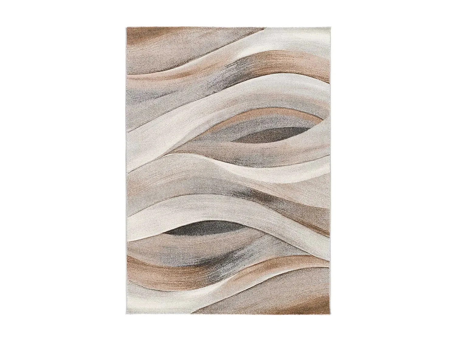 Tapis intérieur - abstrait - beige / marron - 200 x 290 cm - BADET