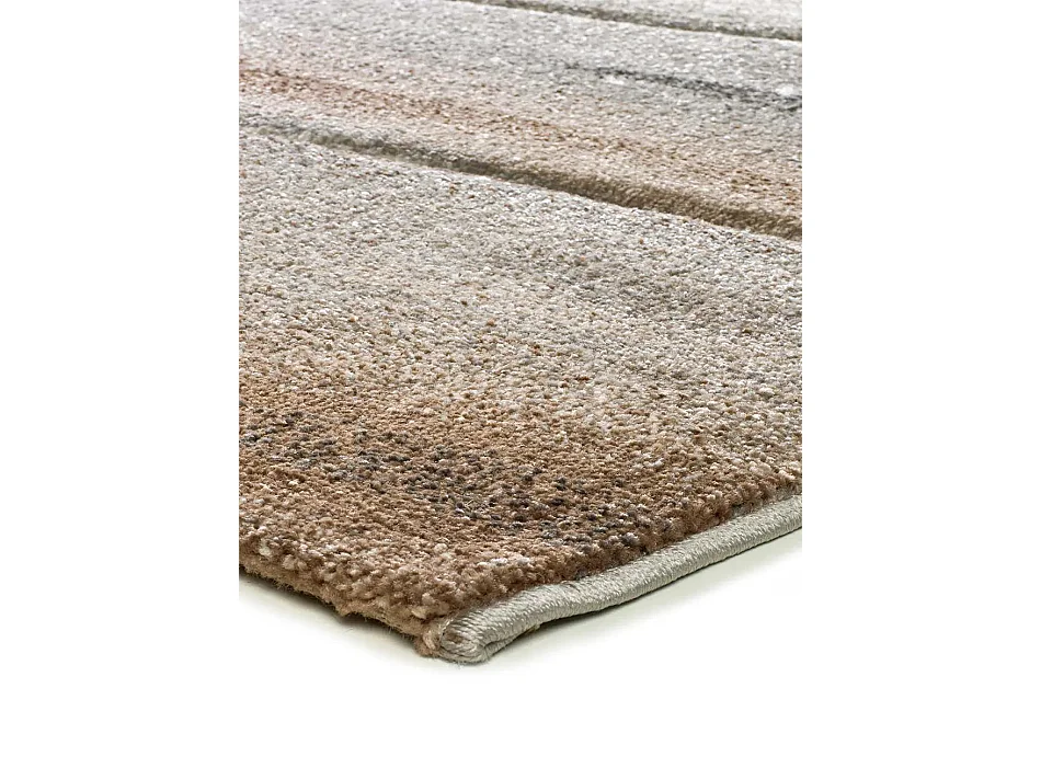 Tapis intérieur - abstrait - beige / marron - 140 x 200 cm - BADET