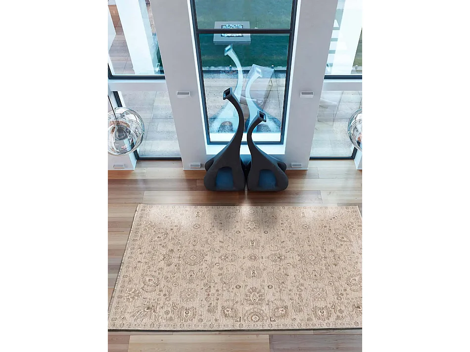 Tapis intérieur - vintage oriental avec franges - beige - 200 x 290 cm - ONA