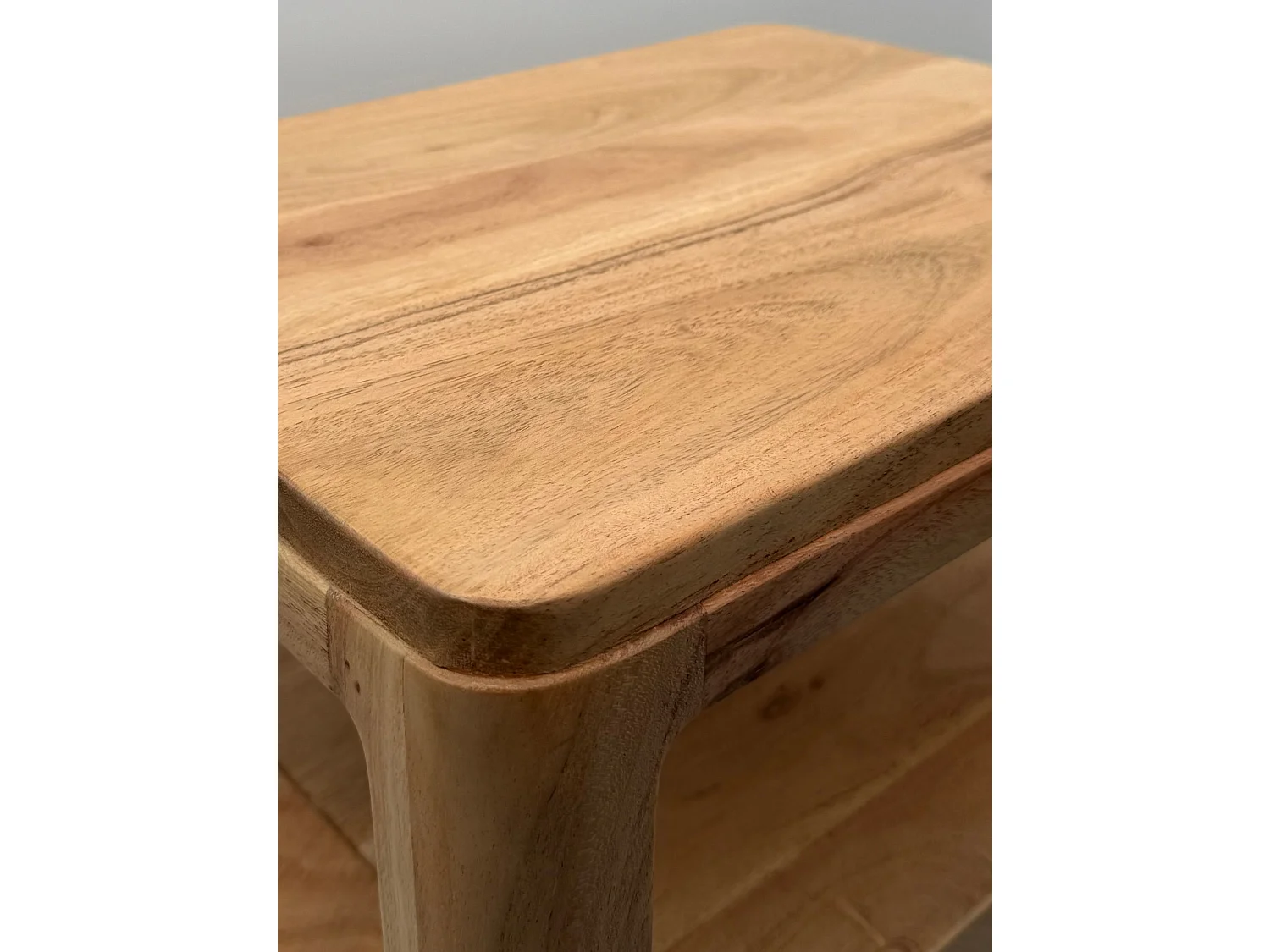 Comodino in Legno Massello di Acacia 45x35x46cm –