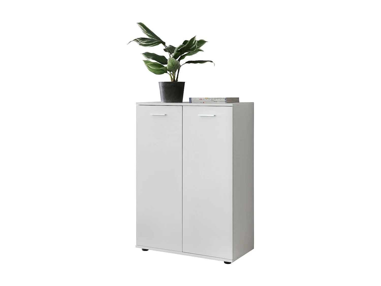 Kommode mit 2 Türen 71x104x35cm Mehrzweckschrank Holz