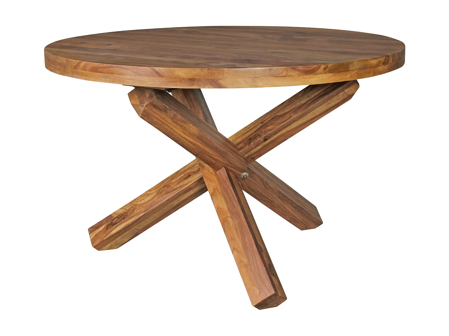 Table de Salle à Manger 120x120x75 cm en Bois Massif
