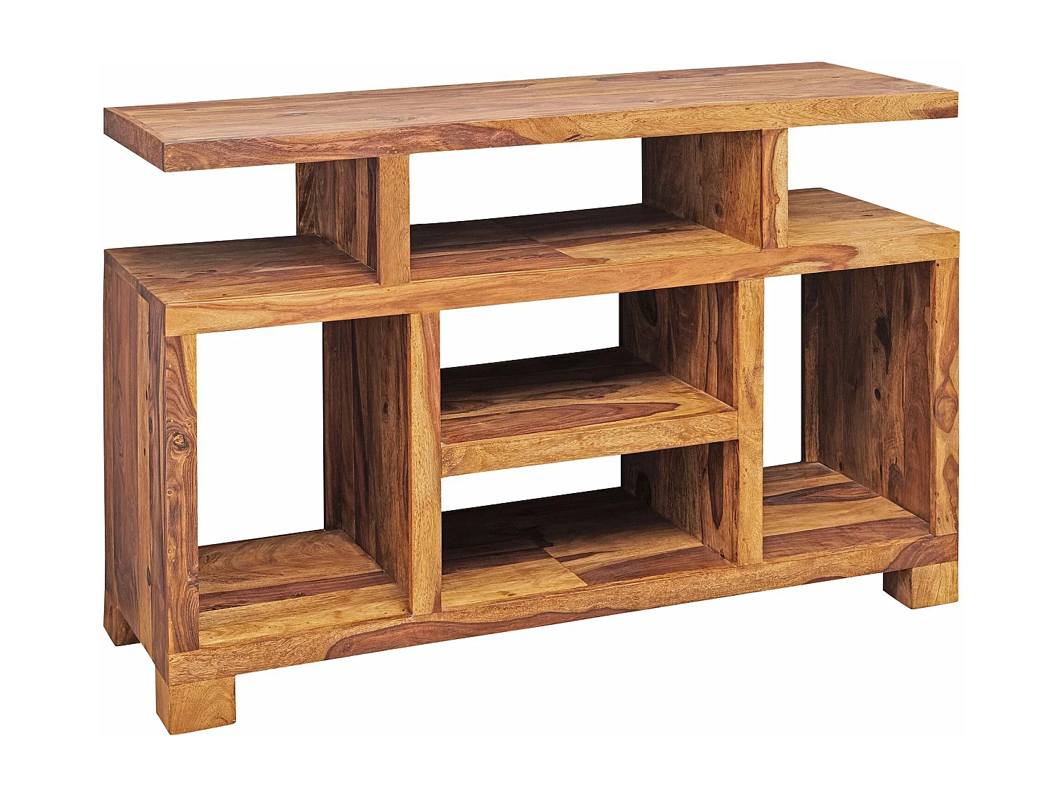 Comò in Legno Massello di Sheesham 115x76x40 cm Stile