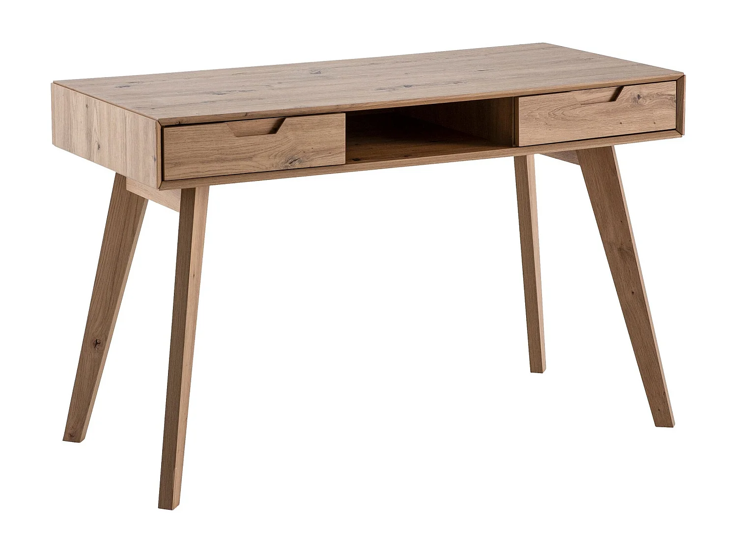 Table de Bureau Petit 120x55x77 cm Décor Chêne Marron