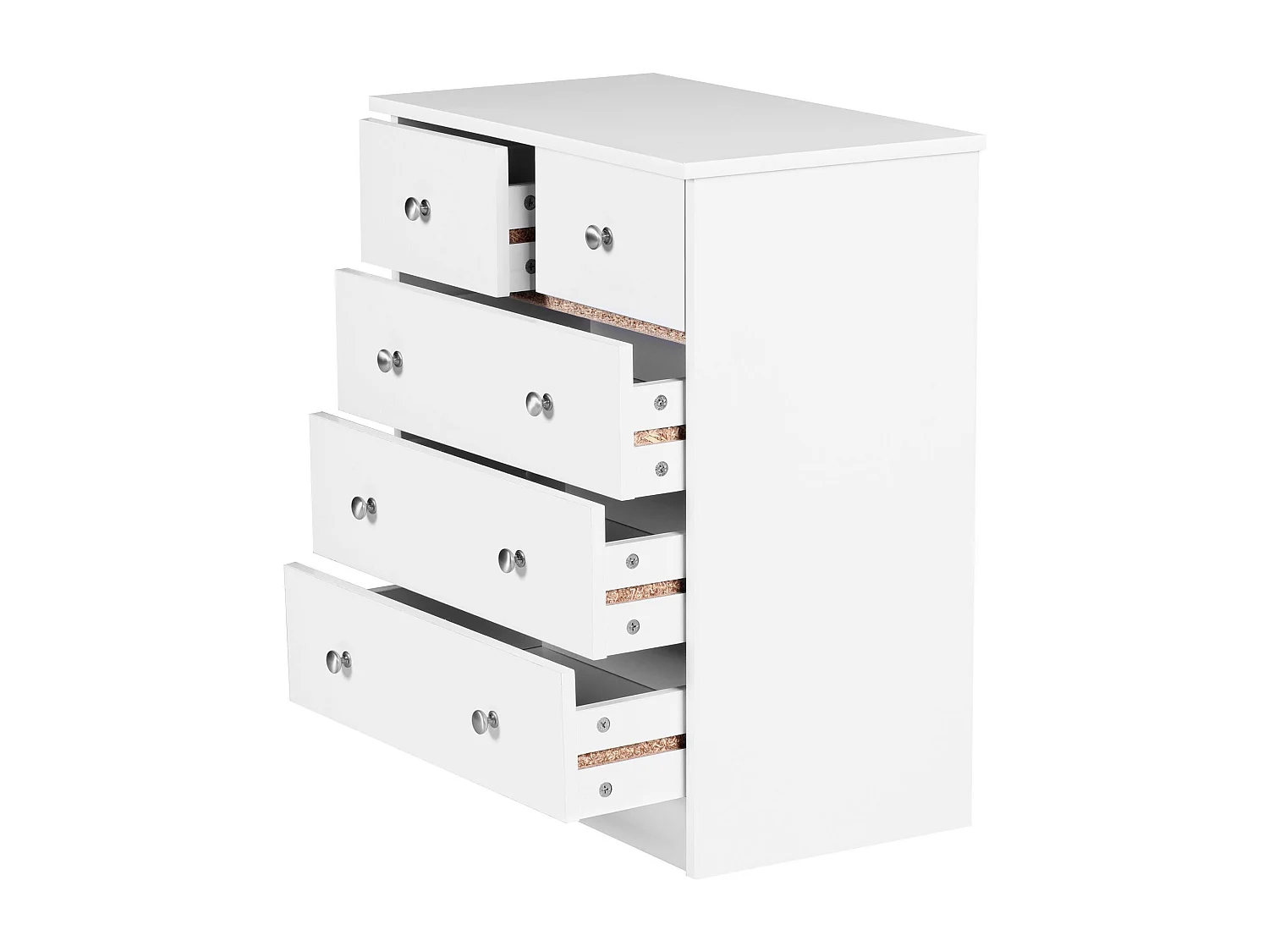 petto bianco 60 x 70 x 35 centimetri Credenza Credenza