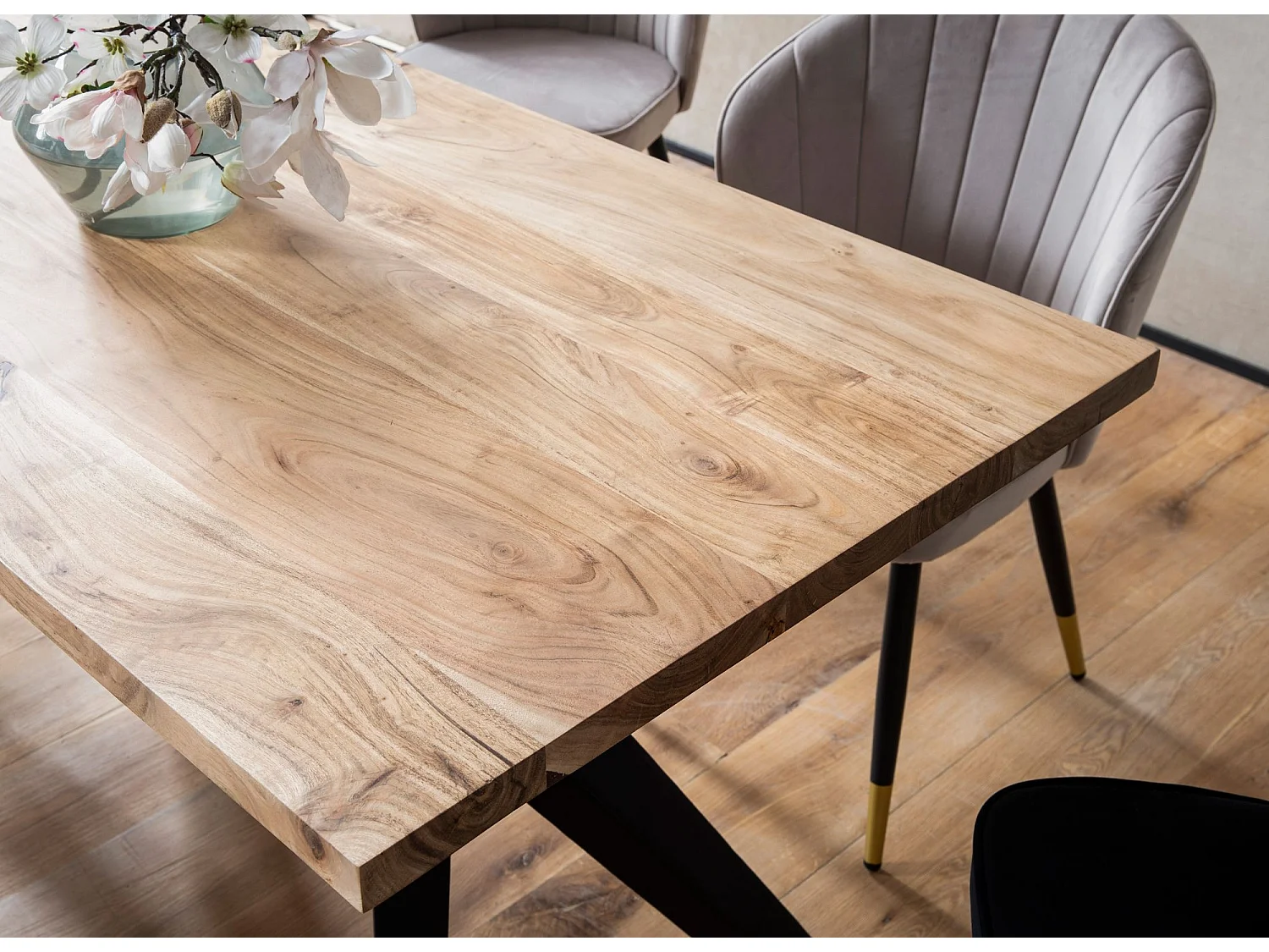 Table de salle à Manger 160x80x76 cm en Bois Massif