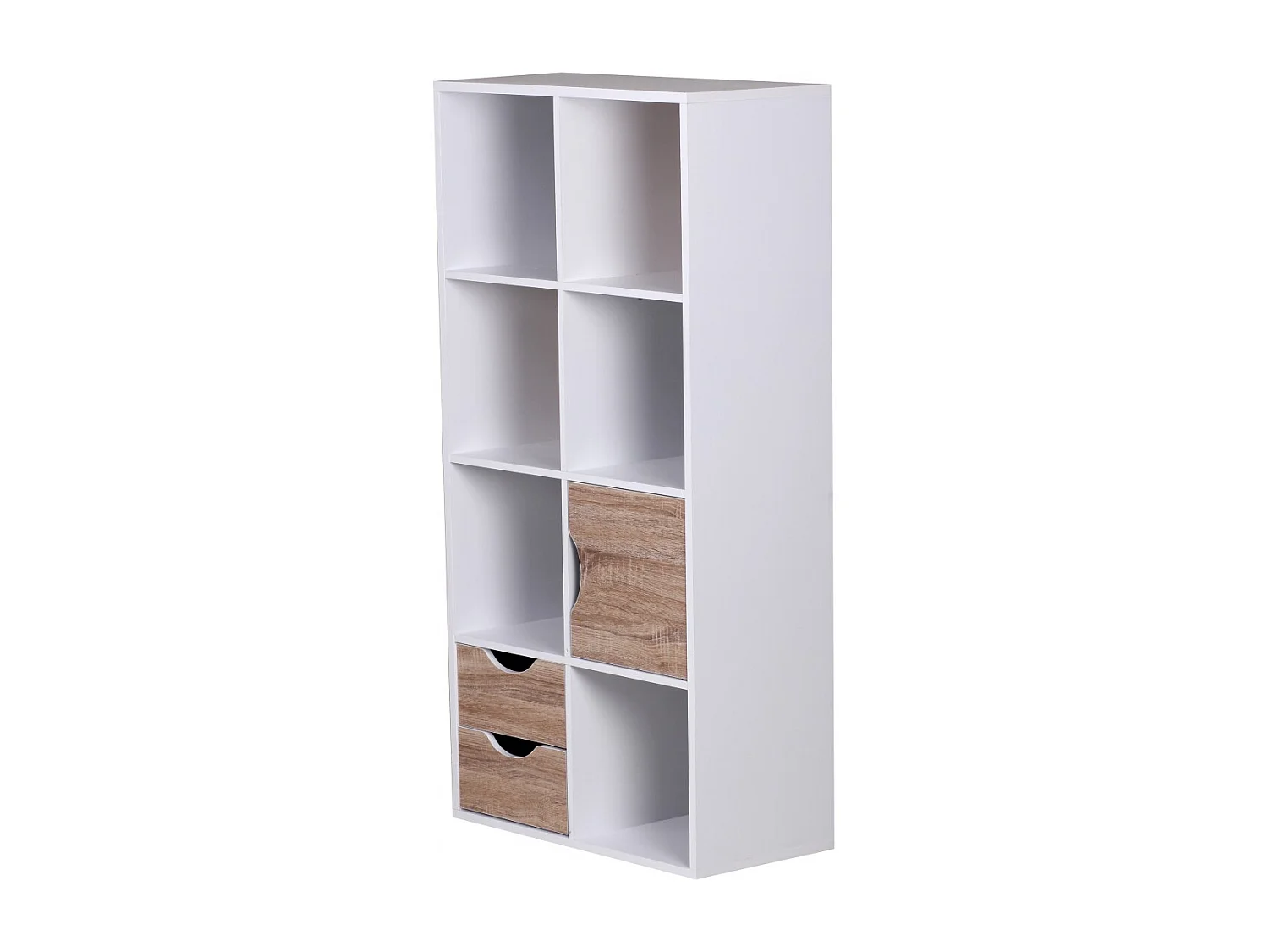 Bibliothèque  MASSA 60 x 120 x 29 cm Chêne Sonoma blanc