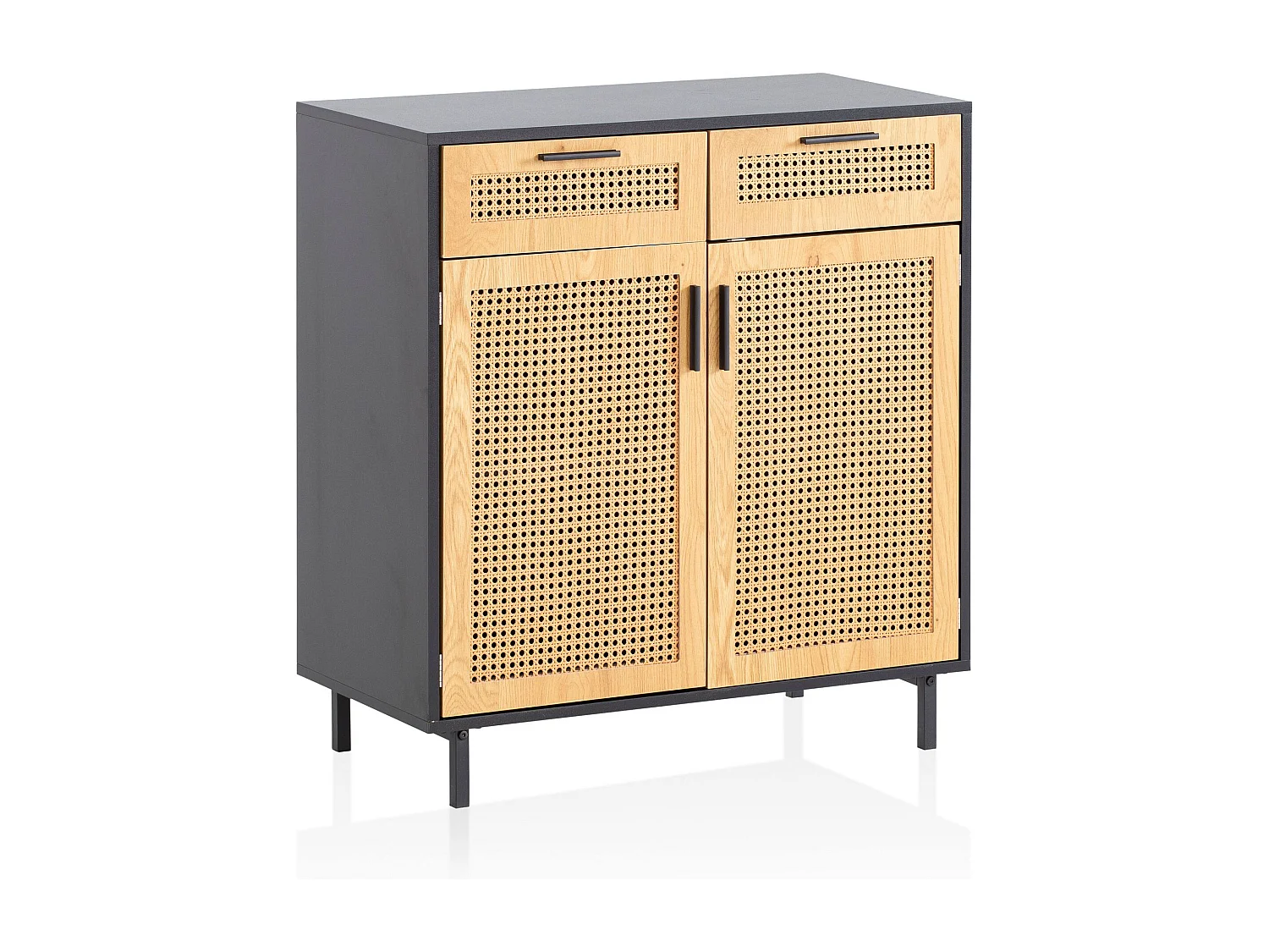 Commode 80x86,5x40 cm Armoire avec Portes et Tiroirs