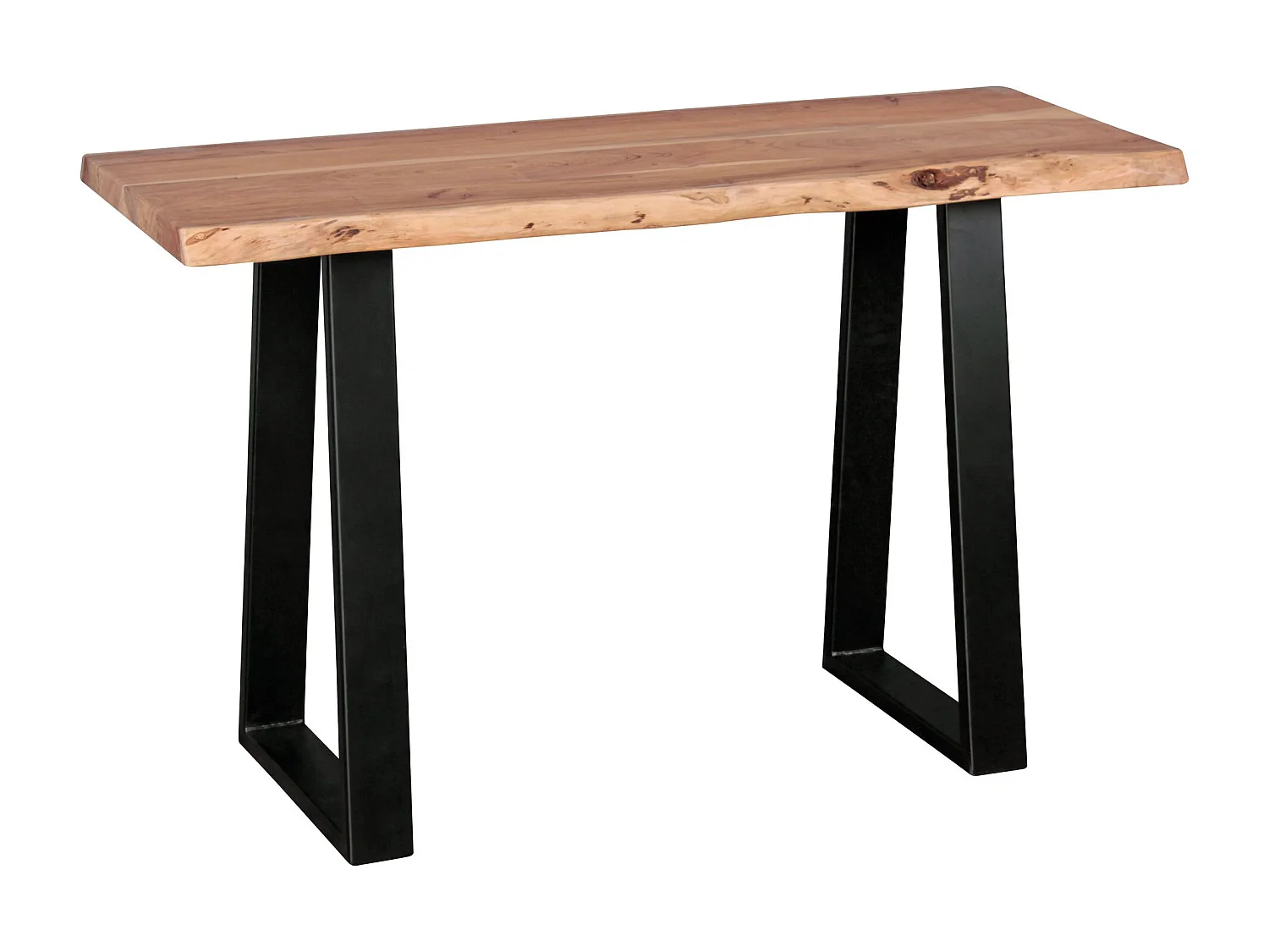 Console GAYA en bois massif d'acacia, bureau de 120 cm