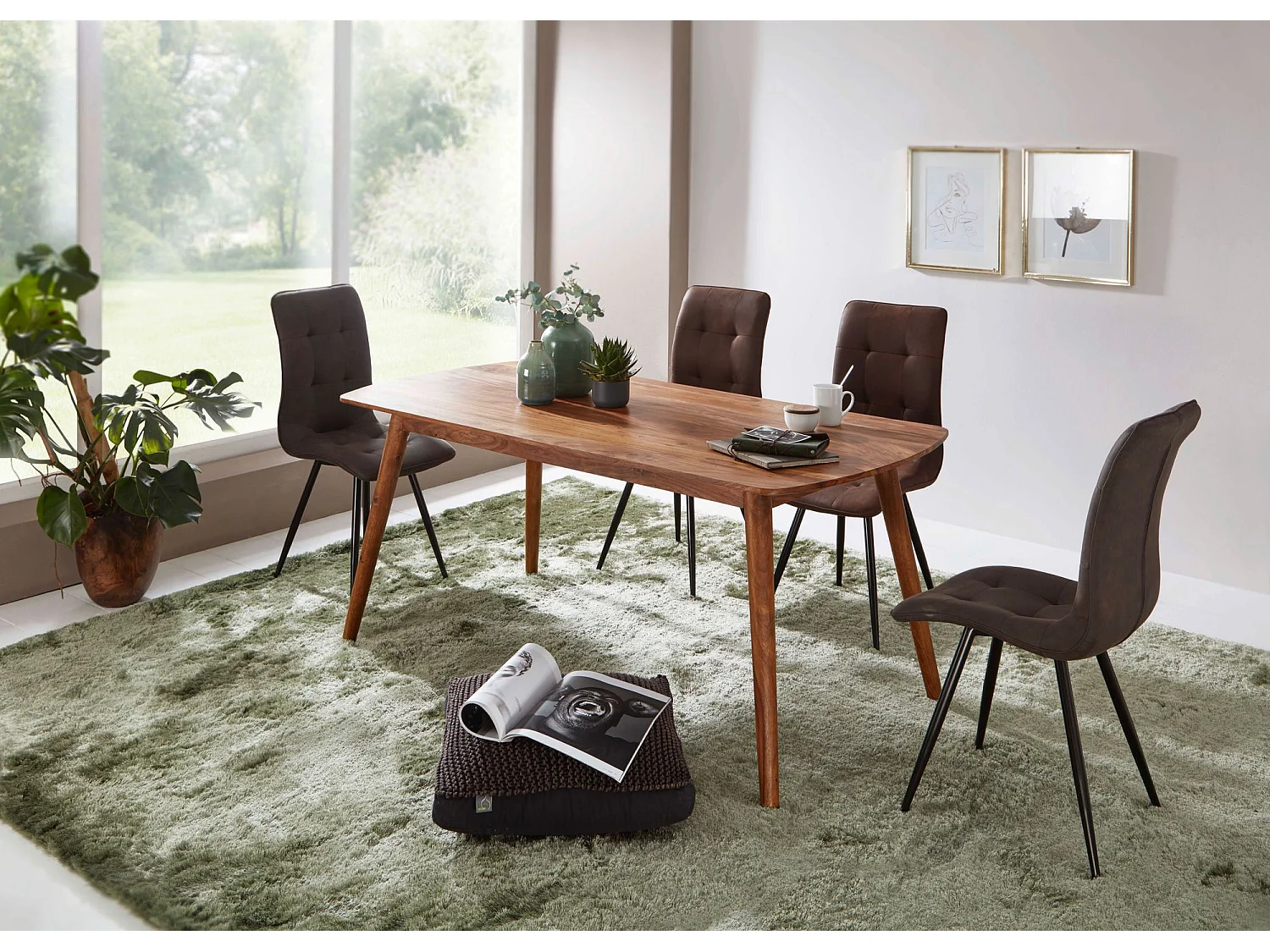 legno WL5.572 tavolo da pranzo 120x77x60 cm Sheesham