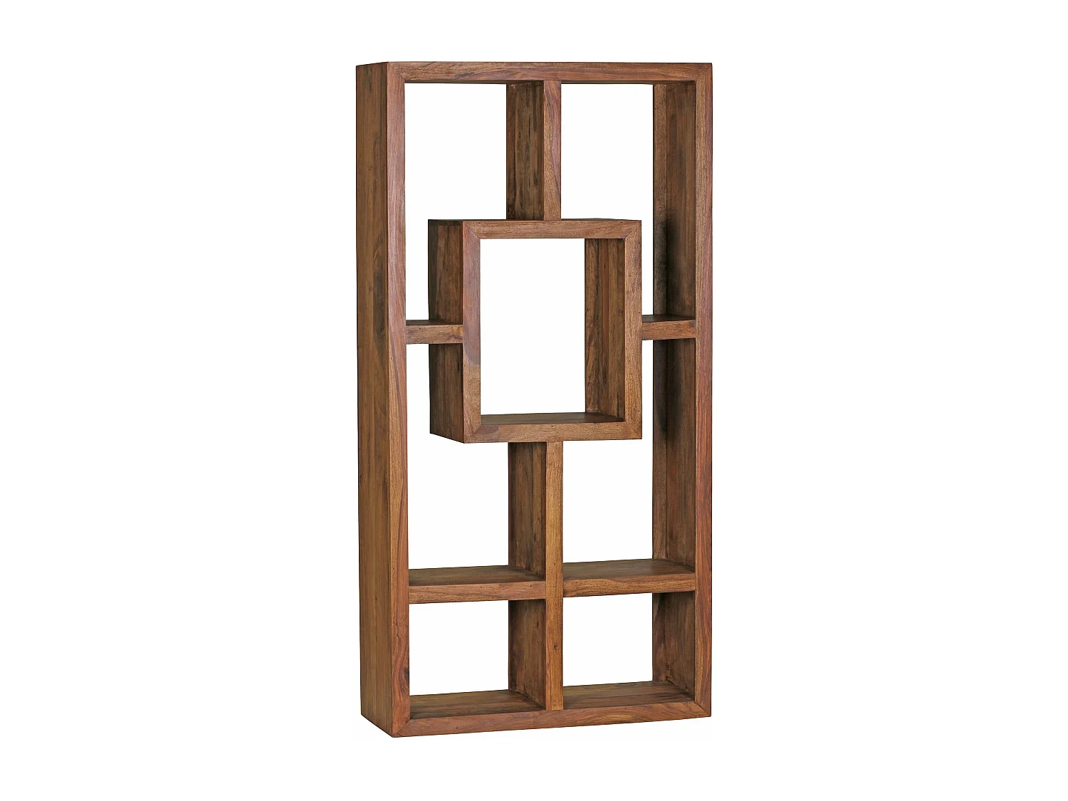 Bücherregal MUMBAI Massiv-Holz Sheesham 90 x 180 cm