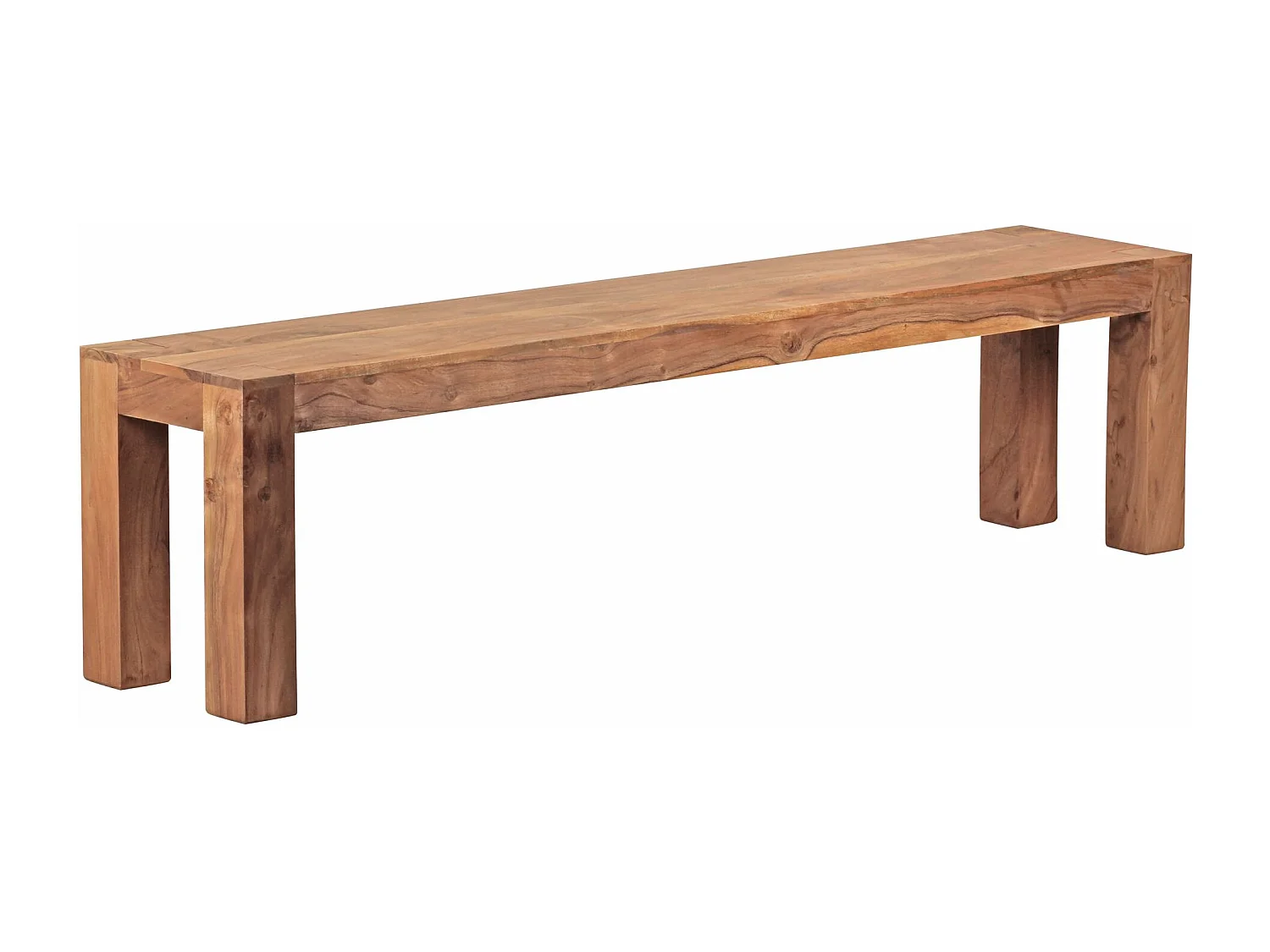 Esszimmer Sitzbank MUMBAI Massiv-Holz Akazie 180 x 35 x