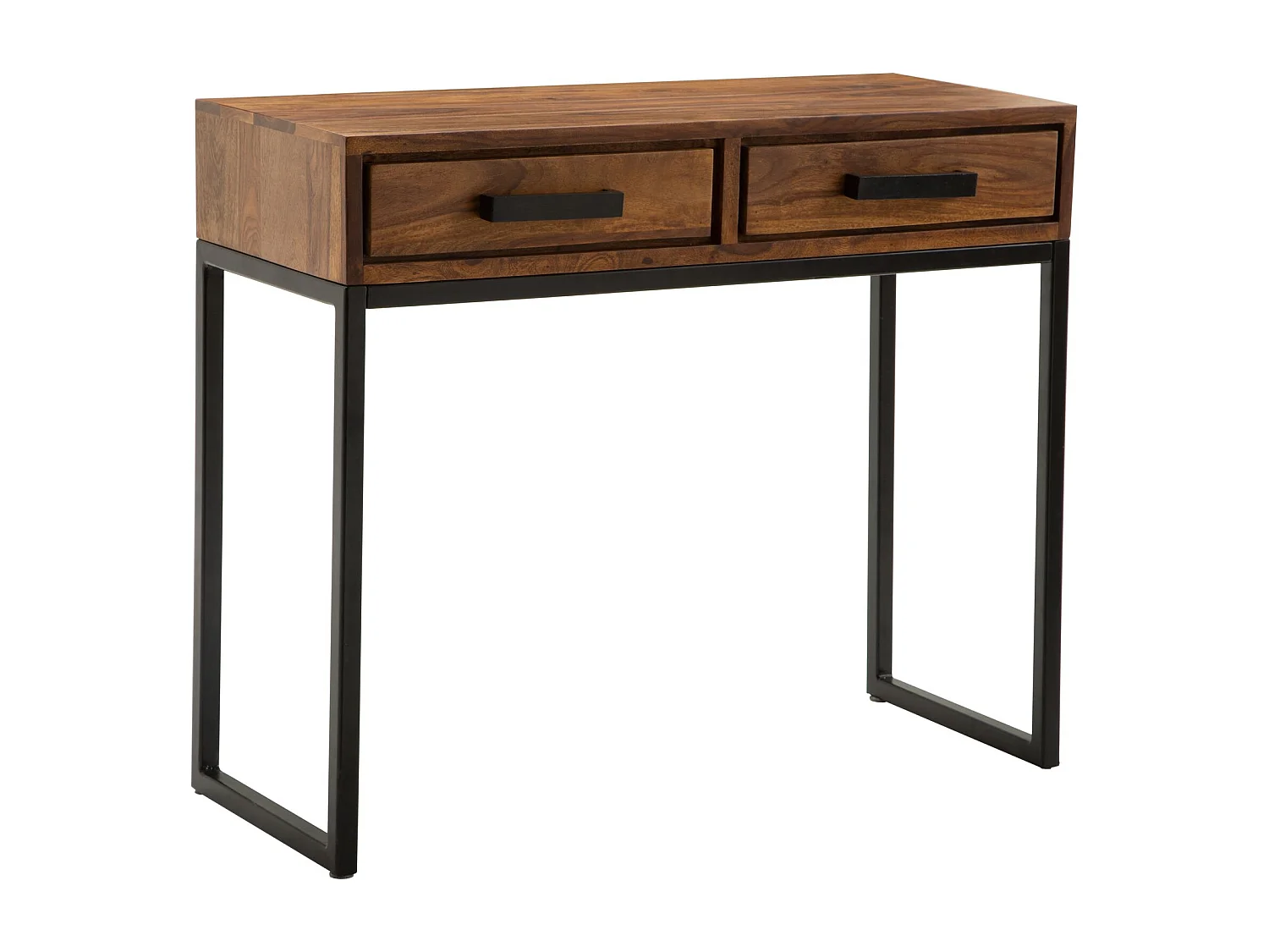 console  entrée  cm en bois massif / métal Sheesham |