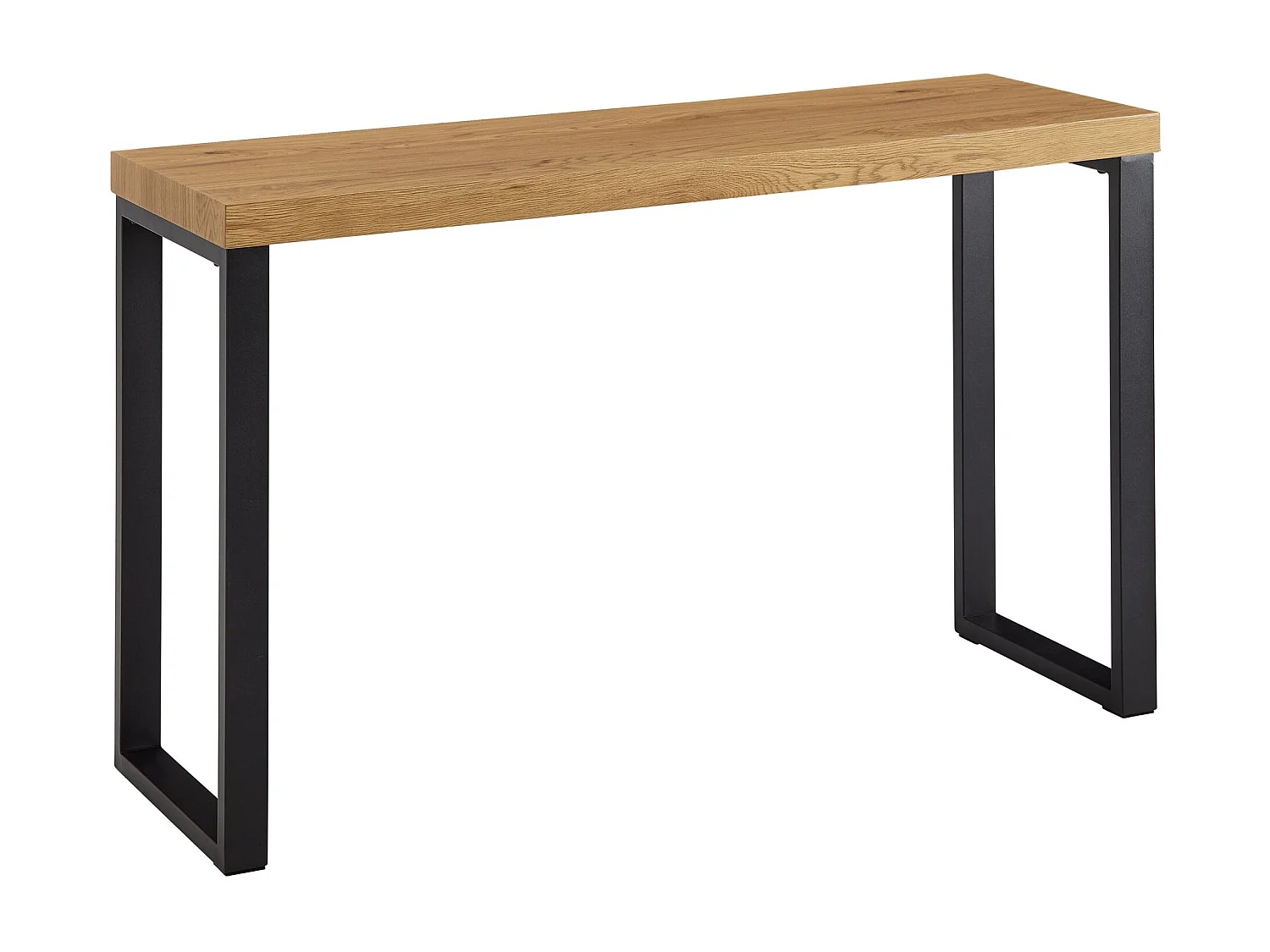 Konsolentisch Eiche-Dekor / Schwarz 120x39x75,5 cm
