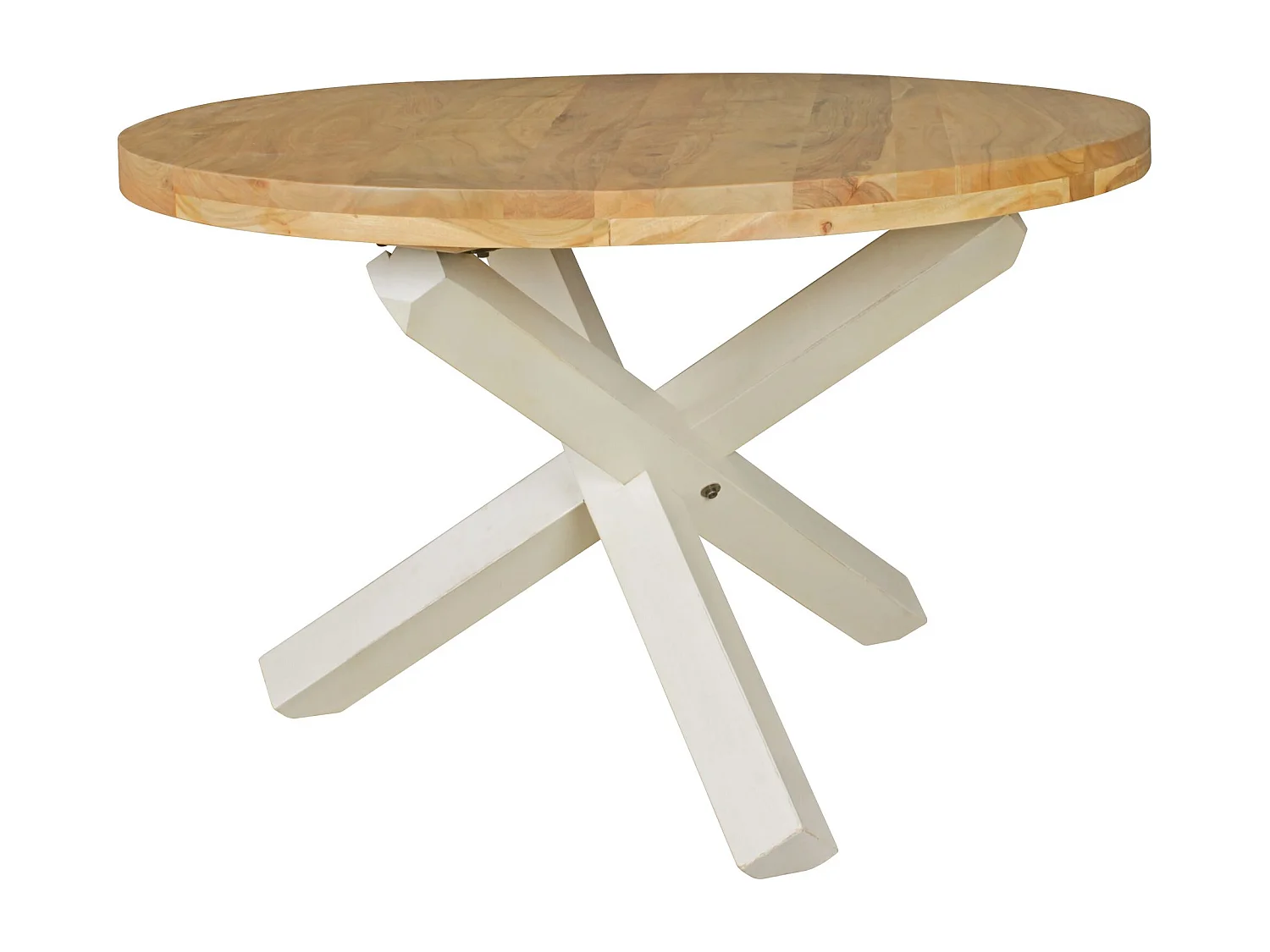 Table de Salle à Manger 120x120x75 cm en Bois Massif