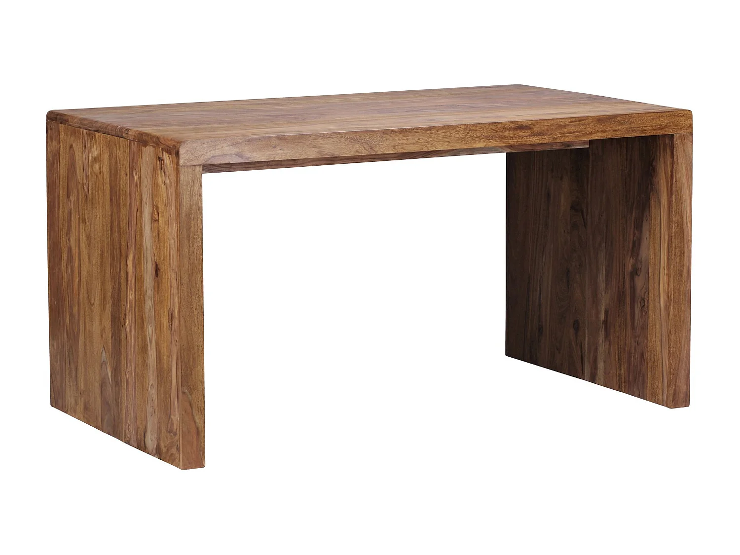 Bureau 140x80x76 cm en Bois Massif de Sheesham, Table