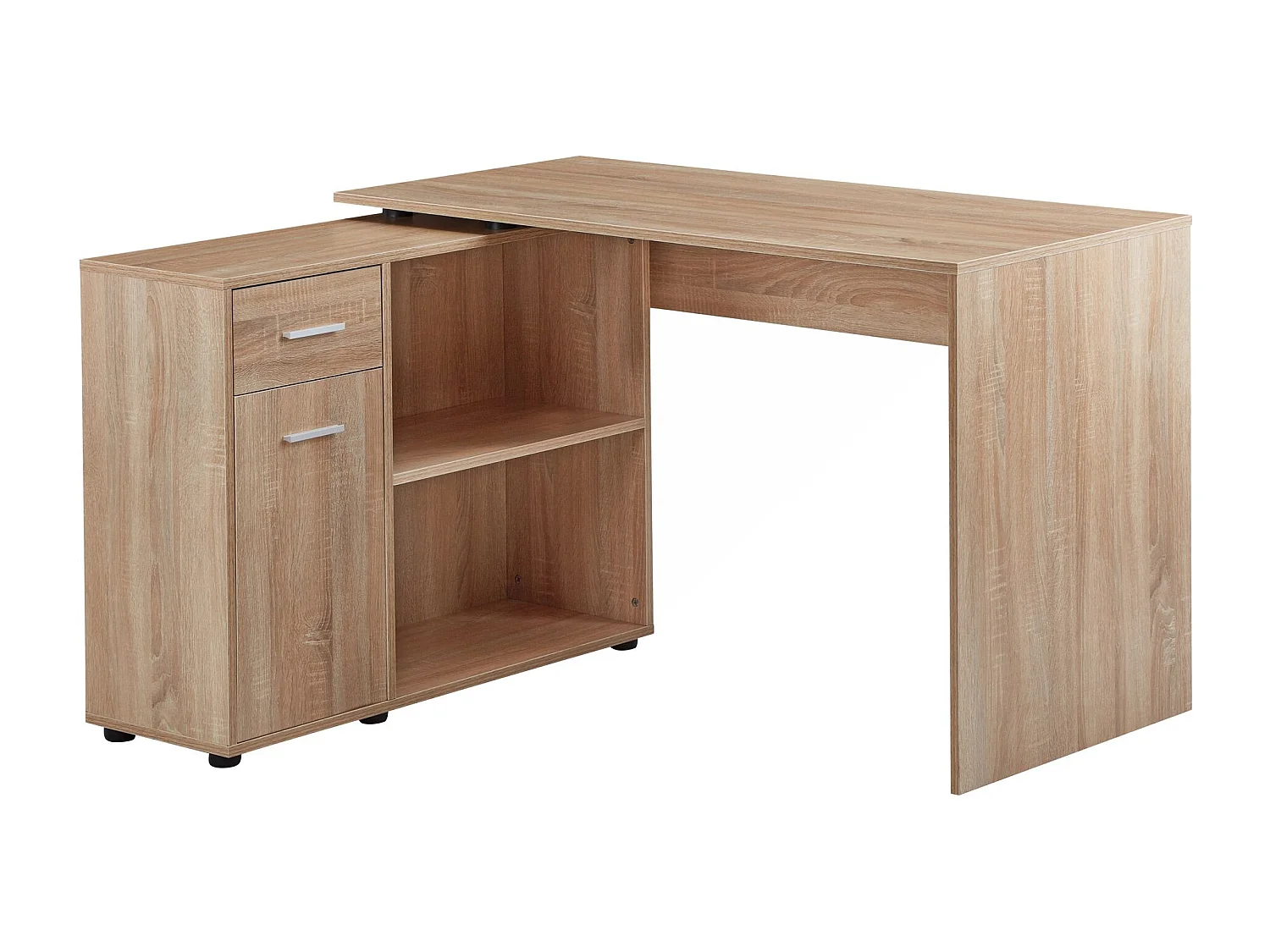 d'angle design  avec étagère Sonoma 120 x 75,5 x 106,5
