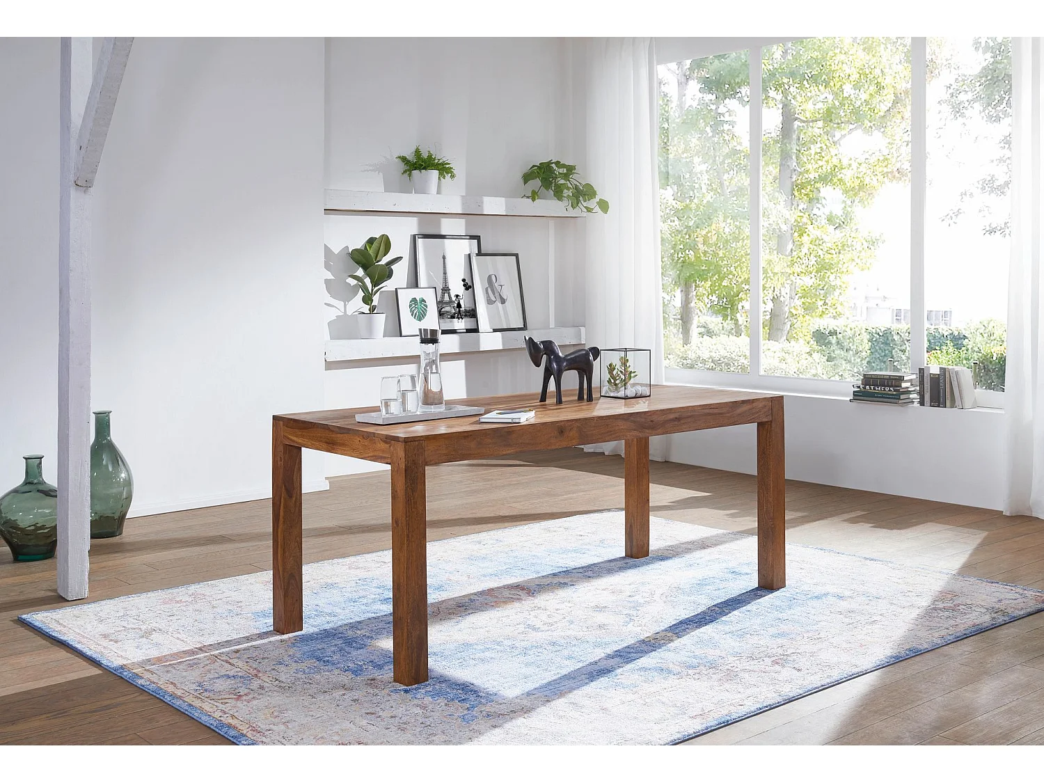 Table de Salle à Manger 140x80x76 cm en Bois Massif de