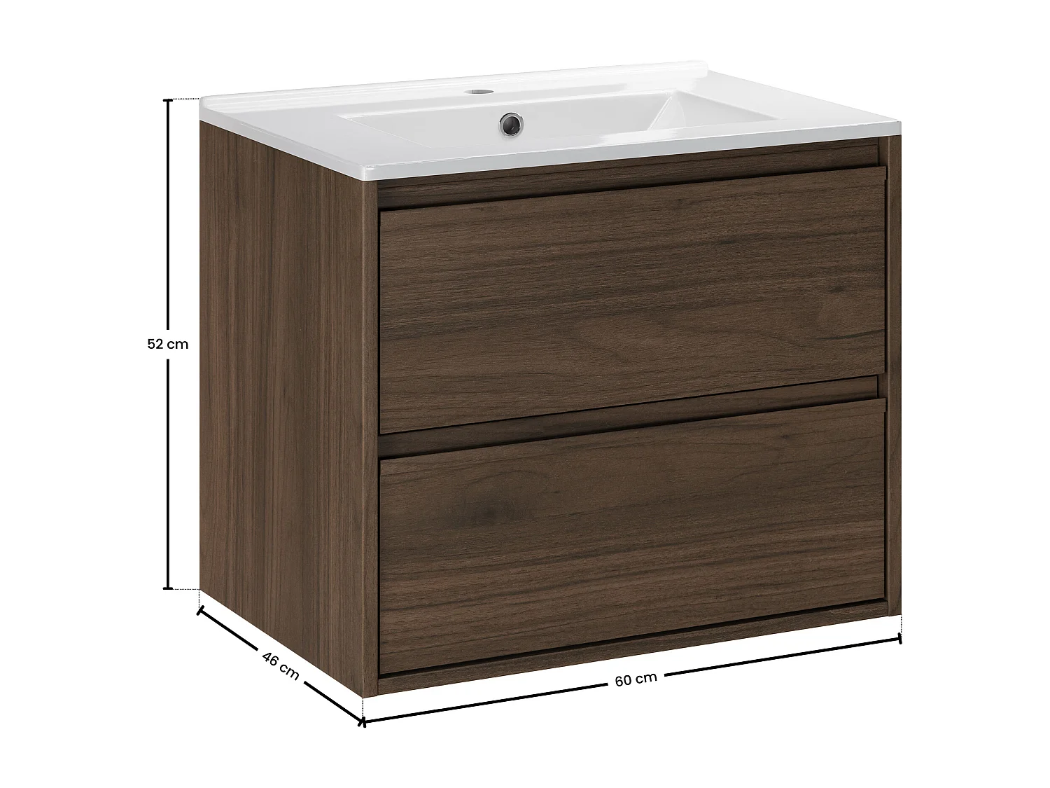 Ensemble de meubles Costano Villa 60cm avec lavabo de meuble Lava