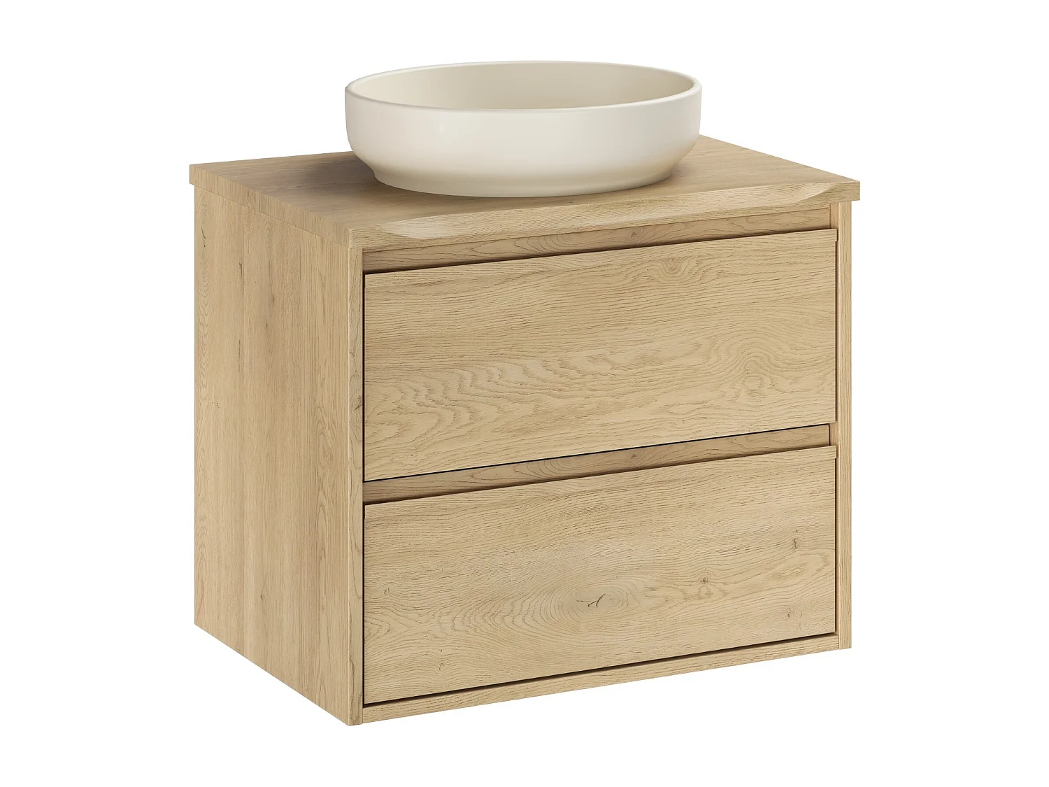 Ensemble de meubles Costano Cremona 60cm avec plan de travail et lavabo à poser River