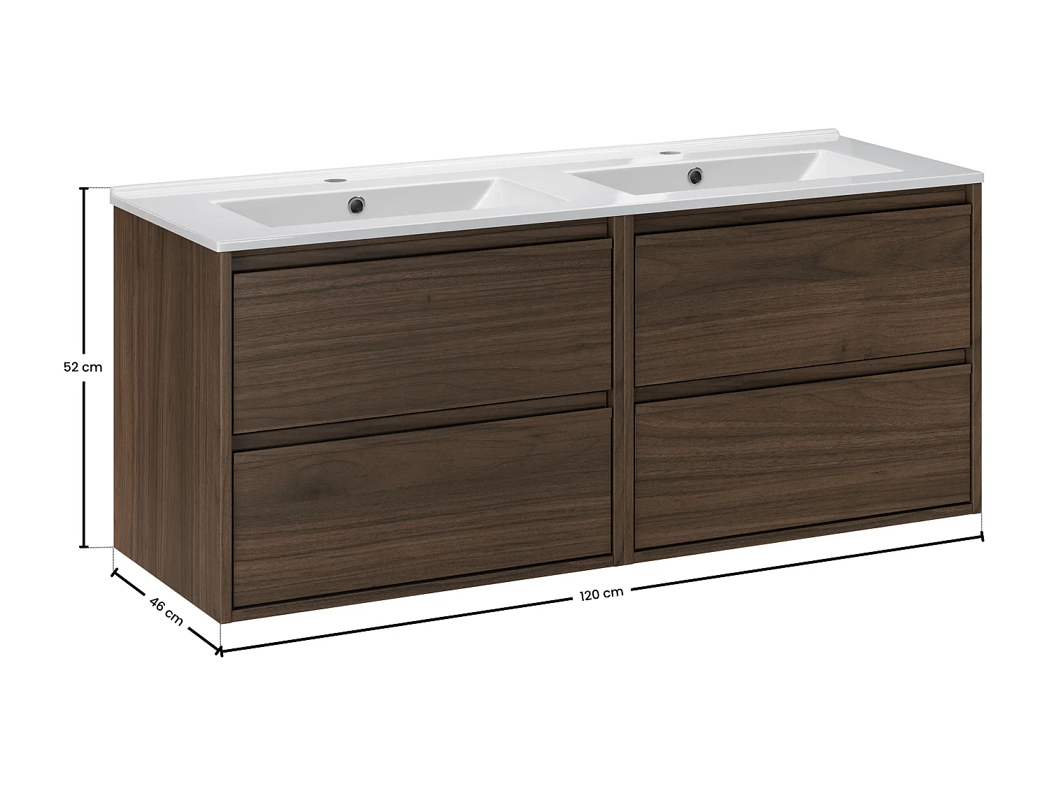 Conjunto de muebles Costano Villa 120cm con lavabo de mueble Lava