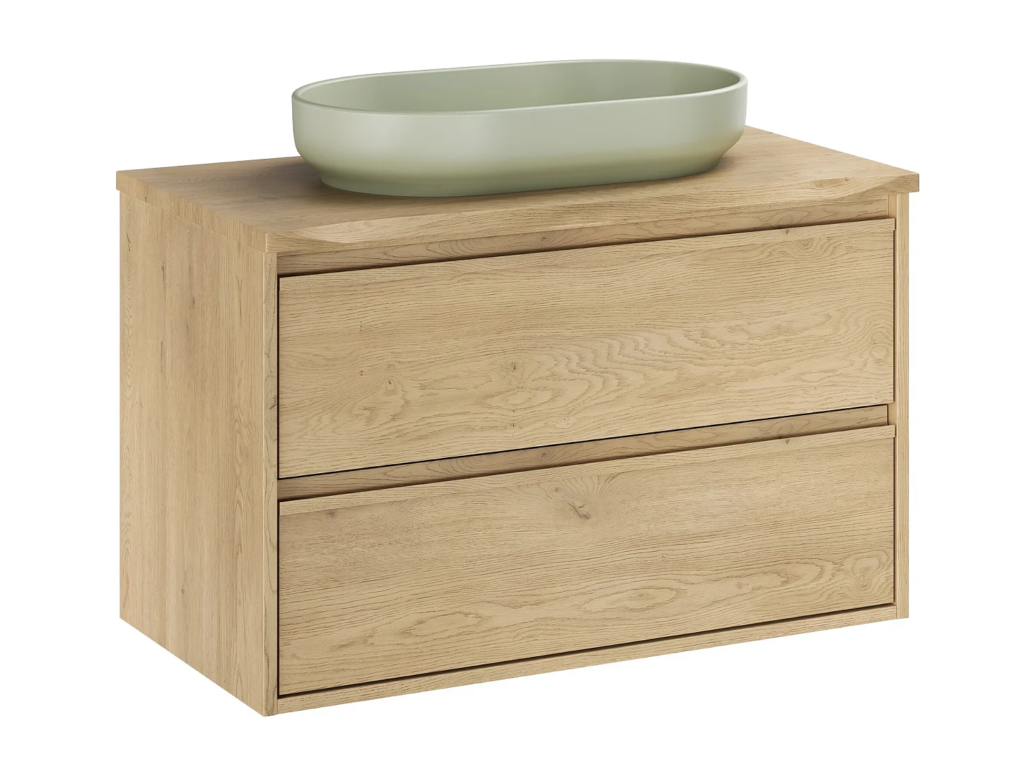 Set di mobili Costano Cremona 80cm con piano e lavabo da appoggio River