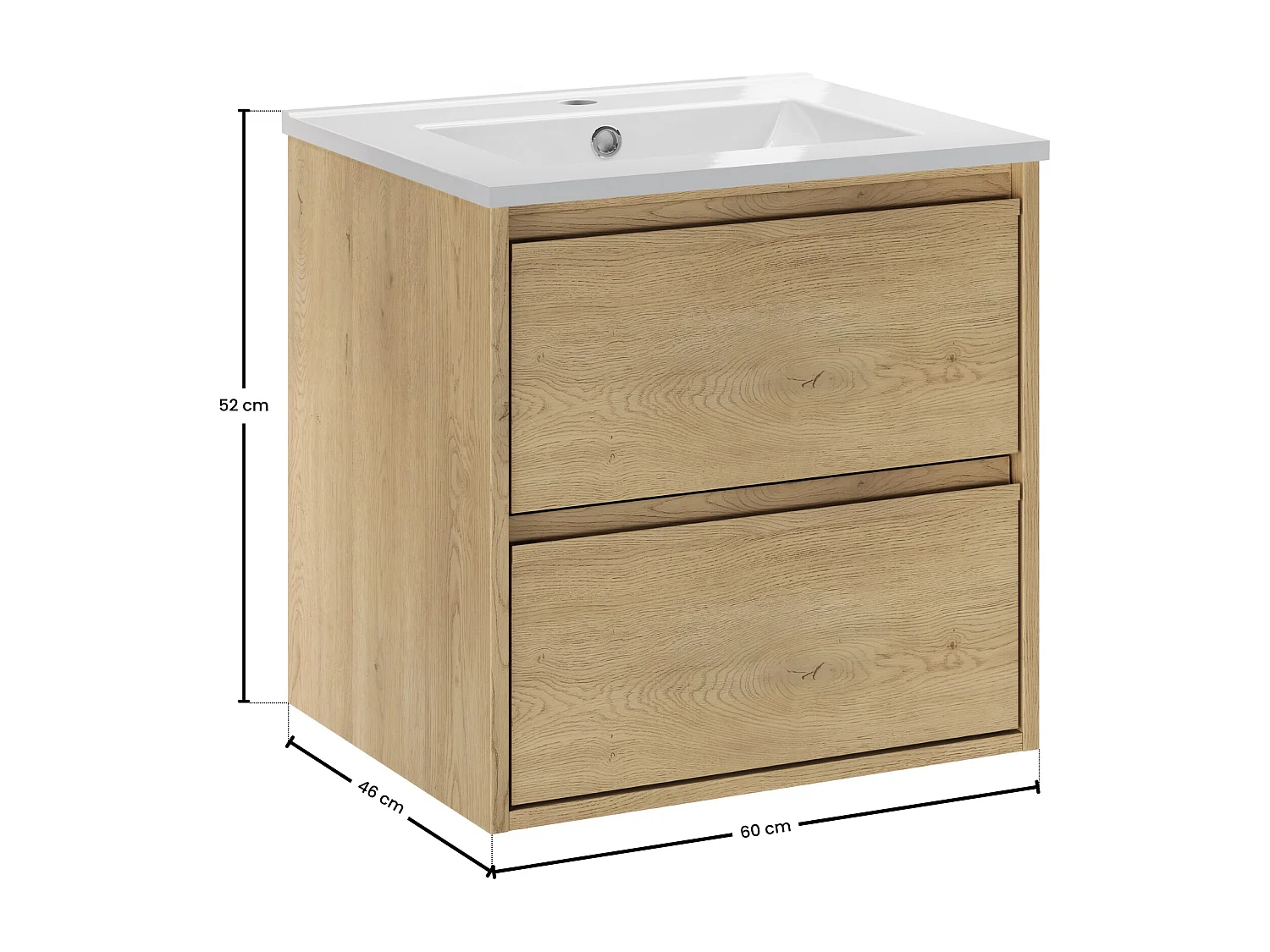 Set di mobili da 50cm con lavabo Lava - Costano Cremona
