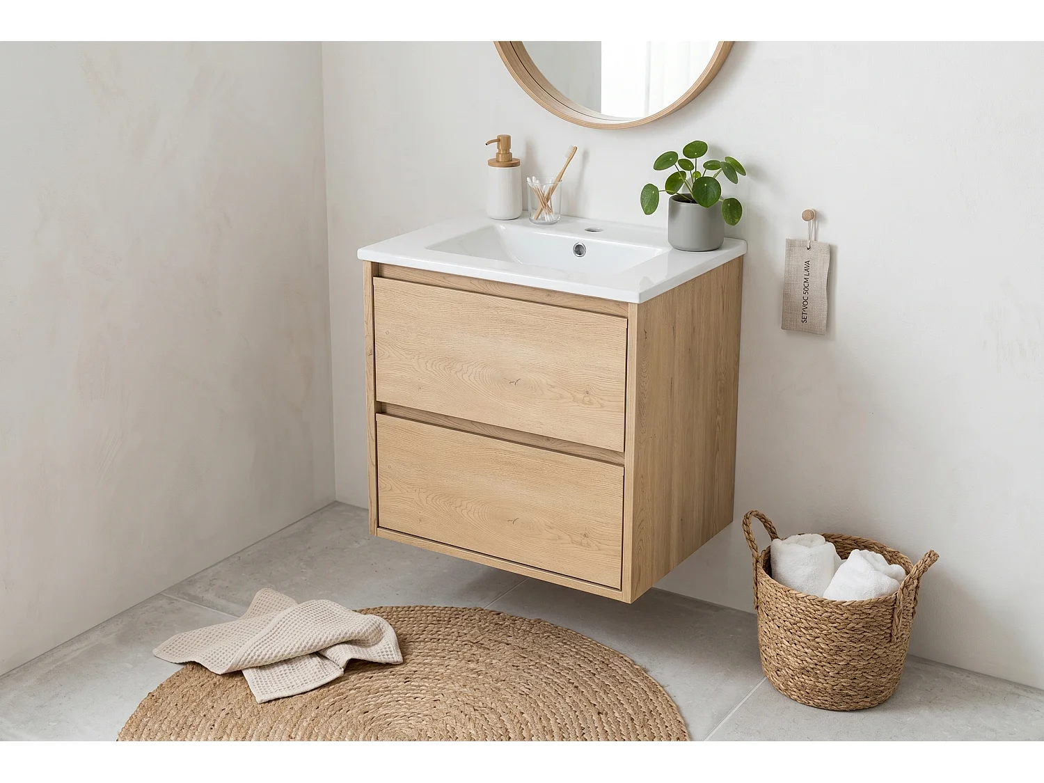 Set di mobili da 50cm con lavabo Lava - Costano Cremona
