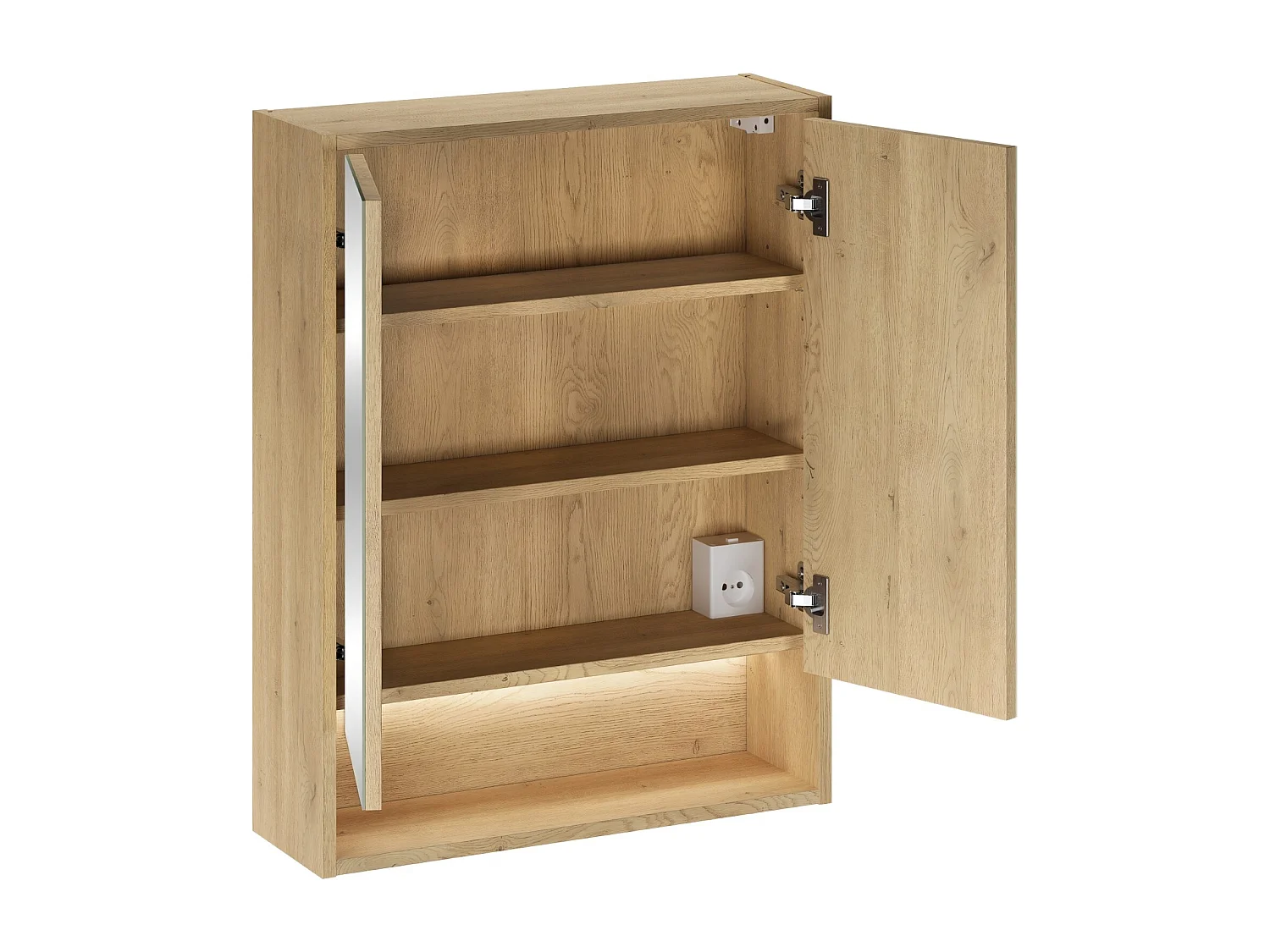 Costano Cremona - Armadio con specchio 60cm 2 Porte