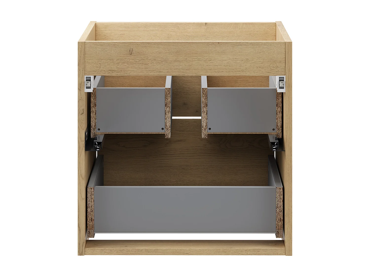 Costano Cremona Meuble sous lavabo 50cm 2 tiroirs