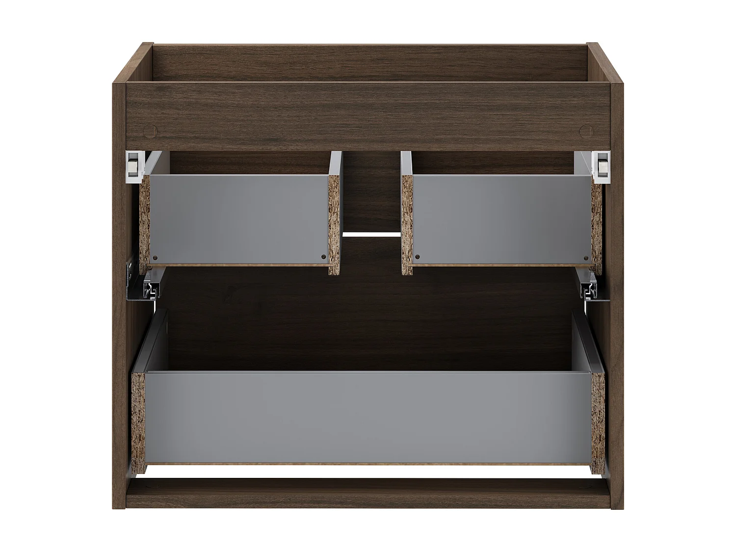 Costano Villa Meuble sous lavabo 60cm 2 tiroirs