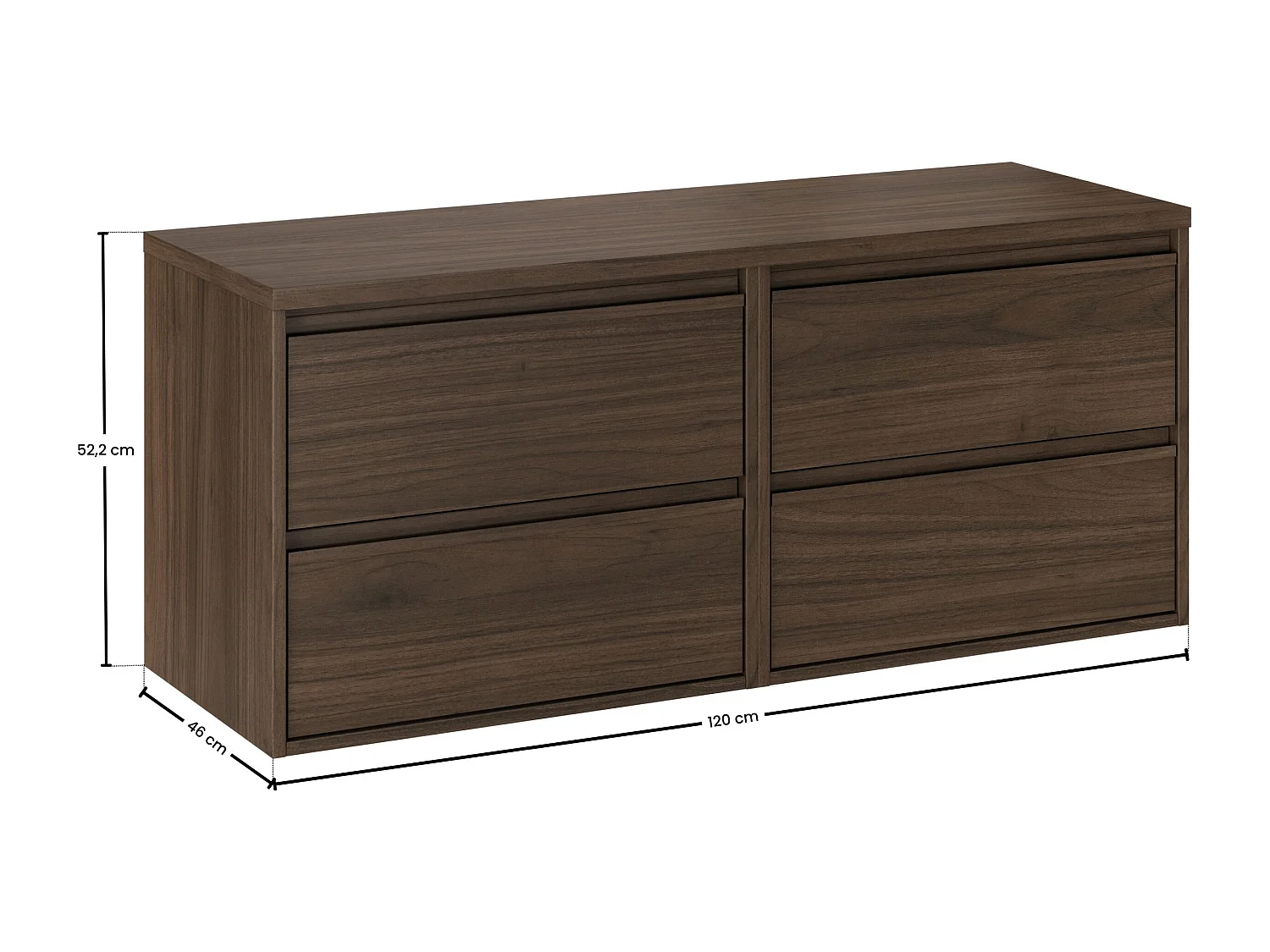 Ensemble de meubles Costano Villa 120cm avec plan de travail