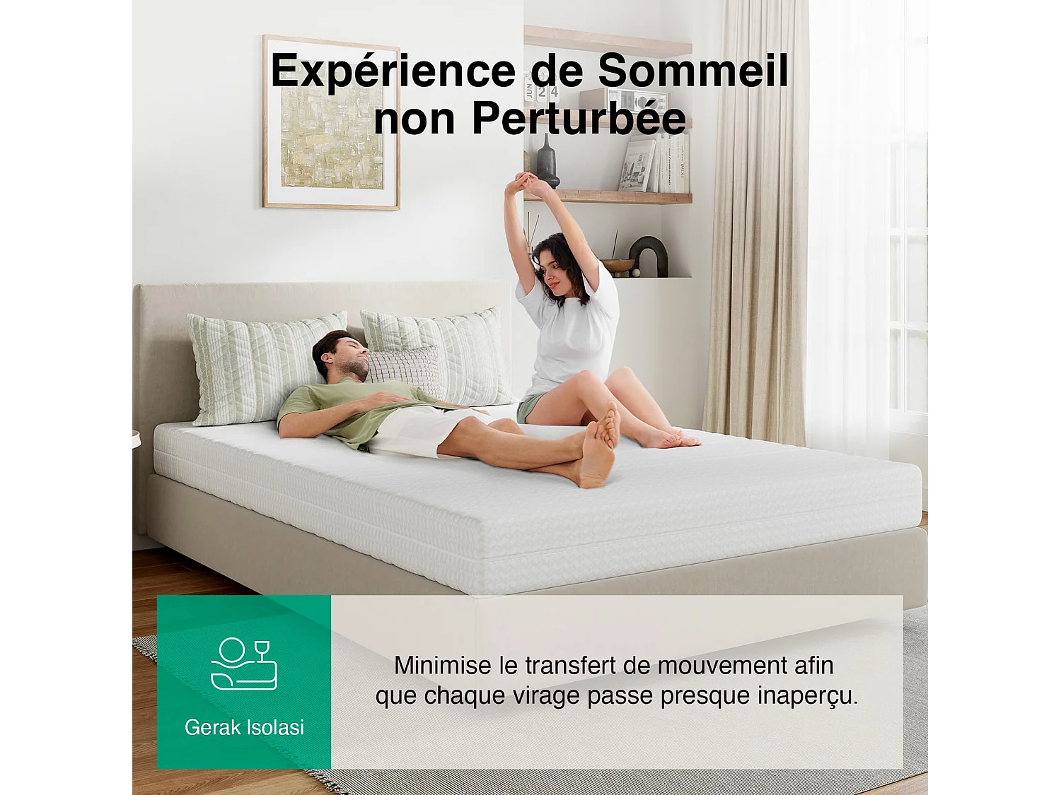 Novilla Matelas 90 x 190 cm, H3/H2, 7 Zones, en Mousse Froide, Taille et Hauteur au Choix, Housse Respirante Lavable à