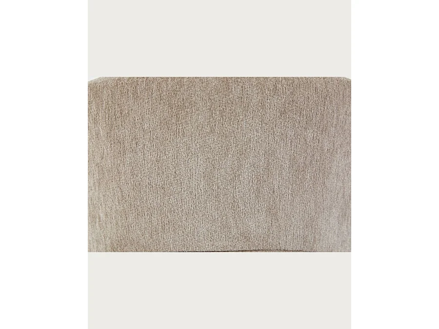 Neris beige - Lot de 2 chaises salle à manger en tissu beige