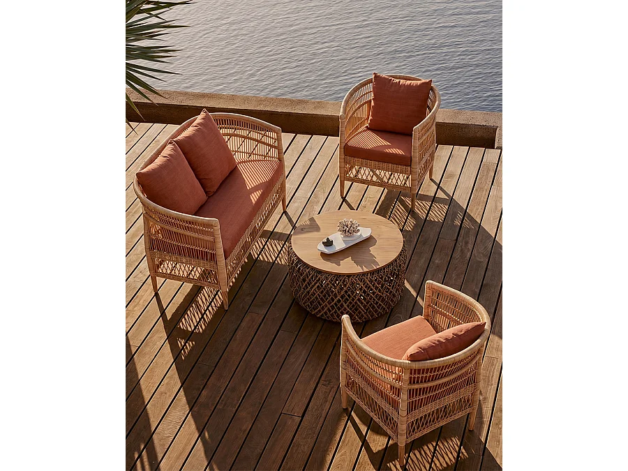 Lusso - Set di mobili da giardino in rattan