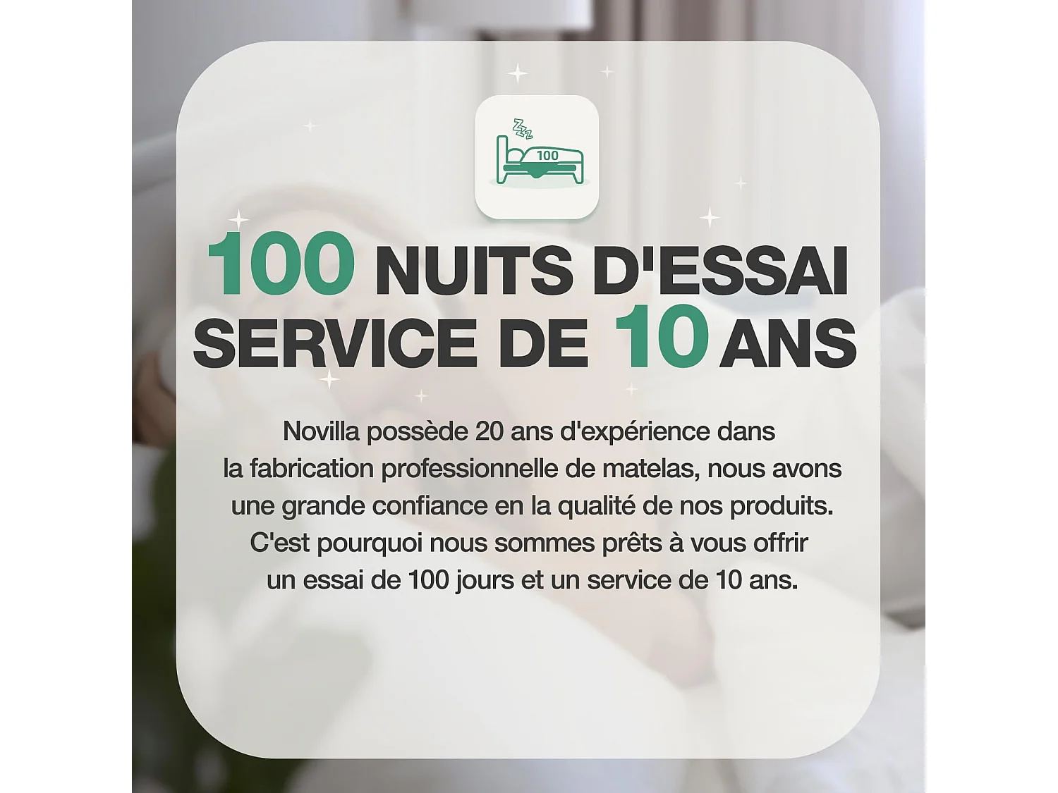 Novilla Matelas en mousse - 90 x 190 cm - 16 cm - Soutien ergonomique 7 zones - Réversible - Respirant - Housse amovible