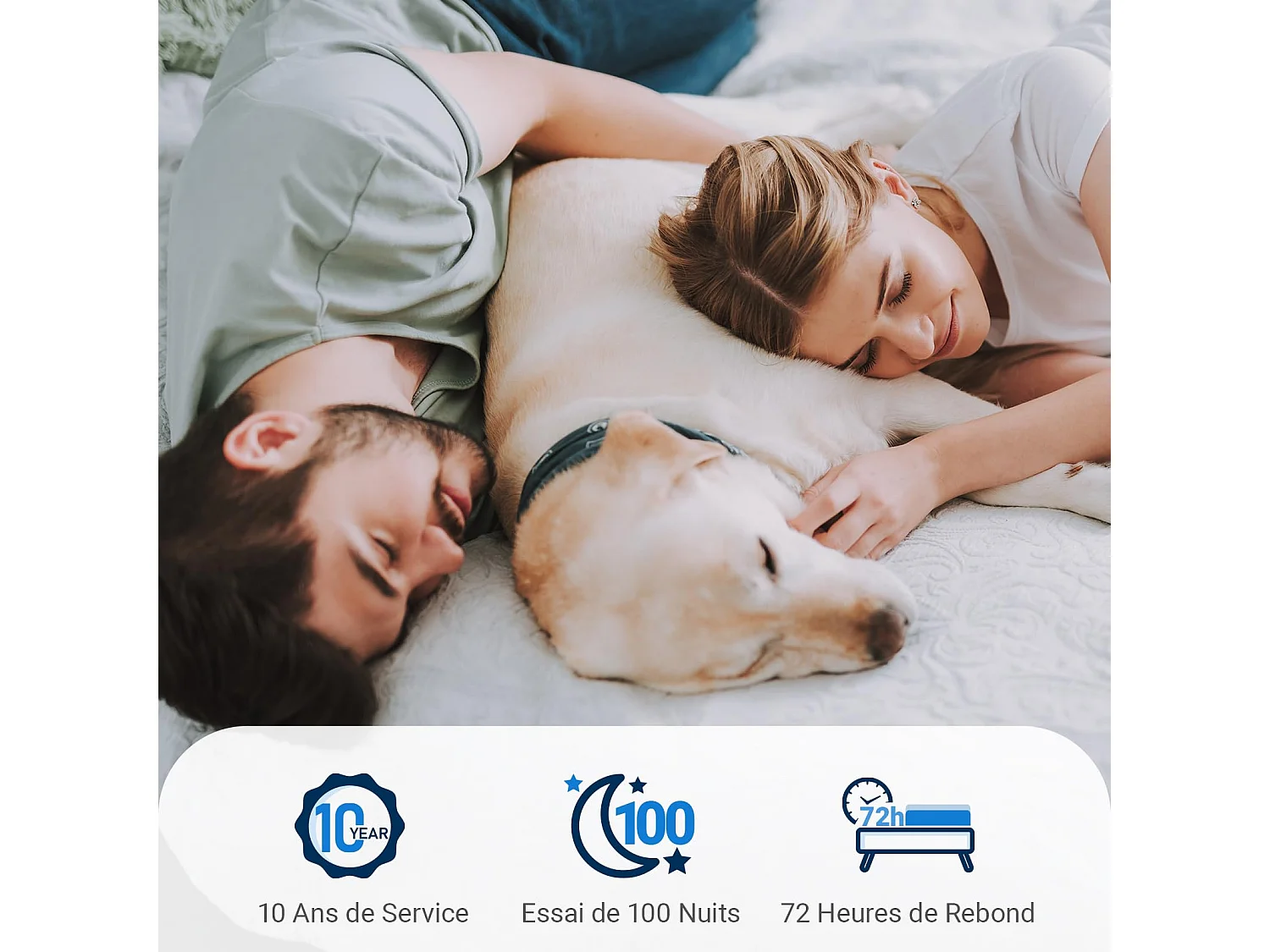 Avenco Matelas 140x190, Hauteur 16 cm, Matelas en Mousse en Fibre de Bambou, 7 Zones de Confort, Deux Faces Utilisable,
