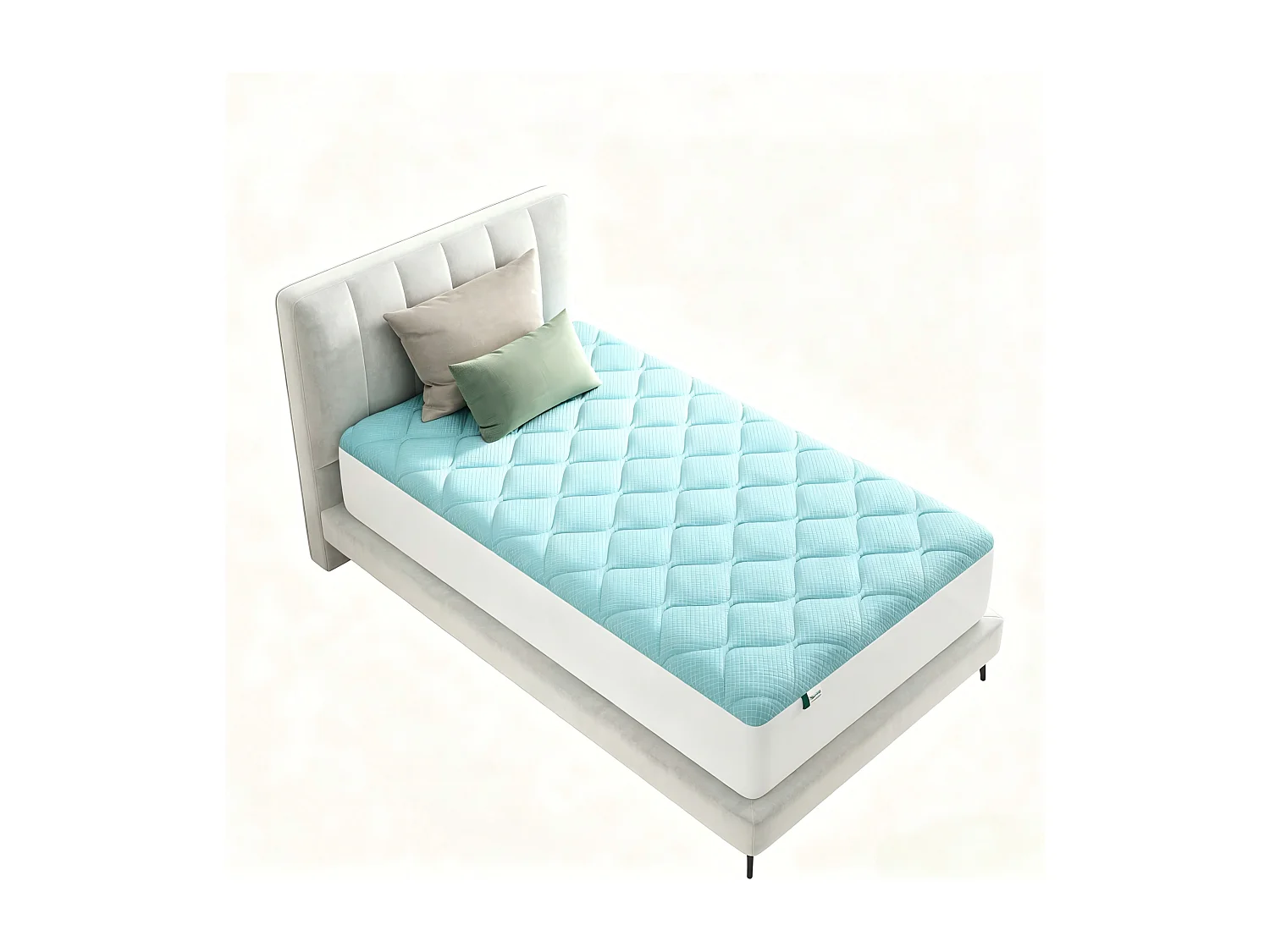 Novilla Surmatelas Confort 160x200cm, Tissu Doux et Agréable pour la Peau, Air-Layer à Trois Couches Respirant,