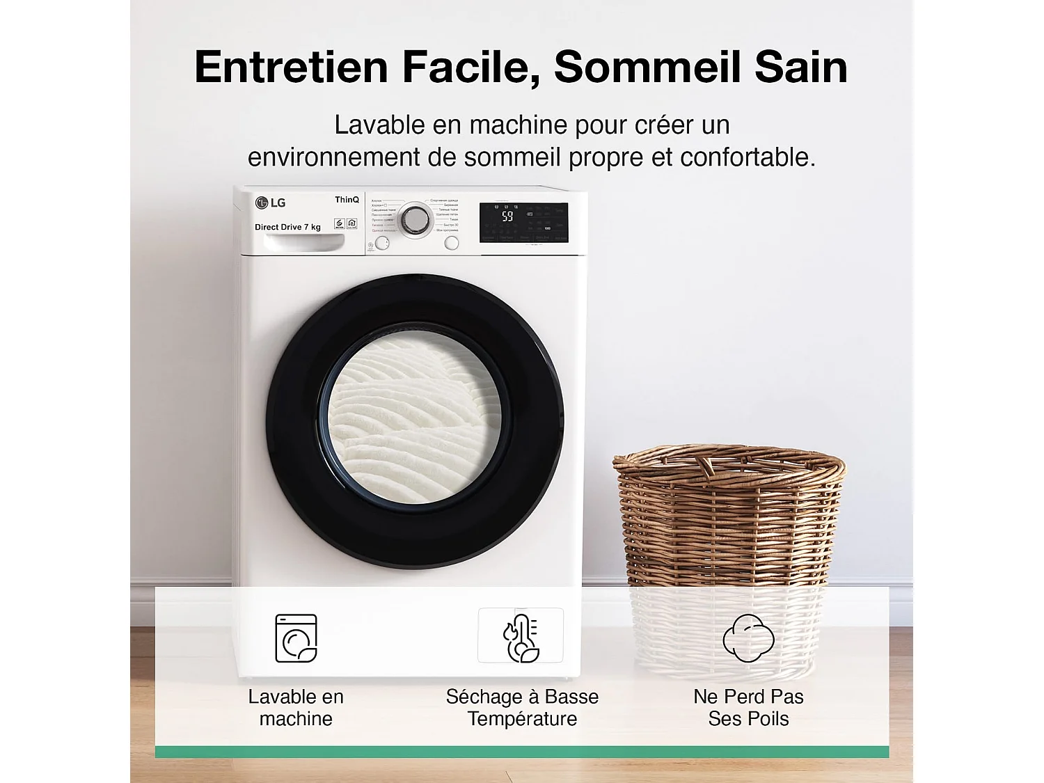 Novilla Surmatelas en Peluche 140 x 200 cm, Doux et Chaud, Rembourrage en Fibres Moelleuses, Agréable au Toucher,