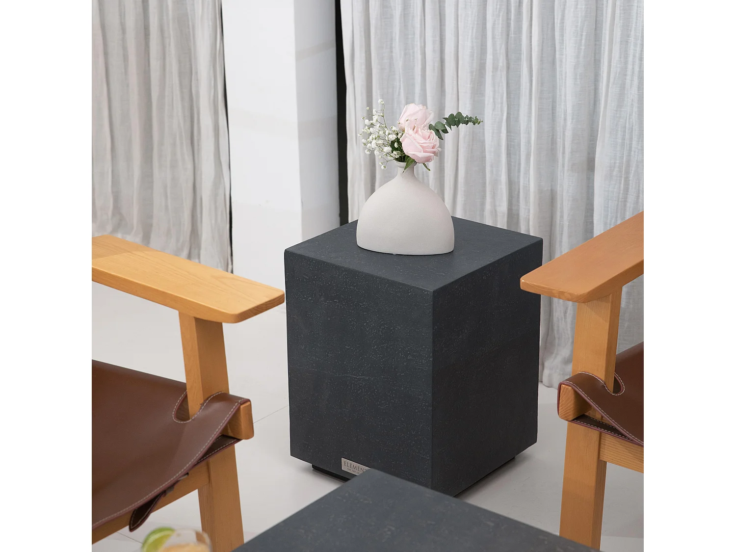 ELEMENTI COLORADO Table d'appoint 45x45x51