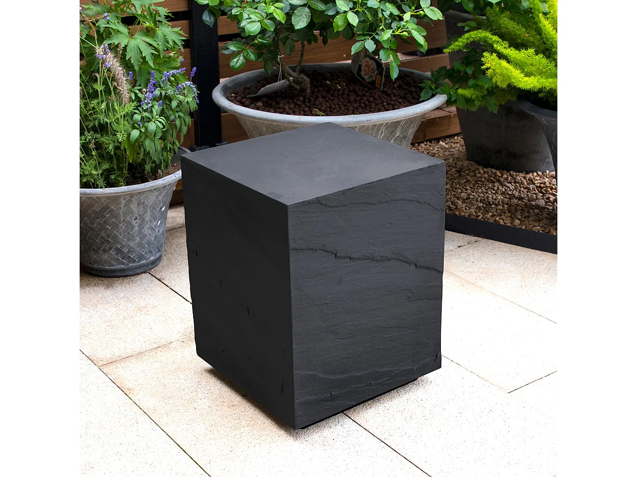 ELEMENTI COLORADO Table d'appoint 45x45x51