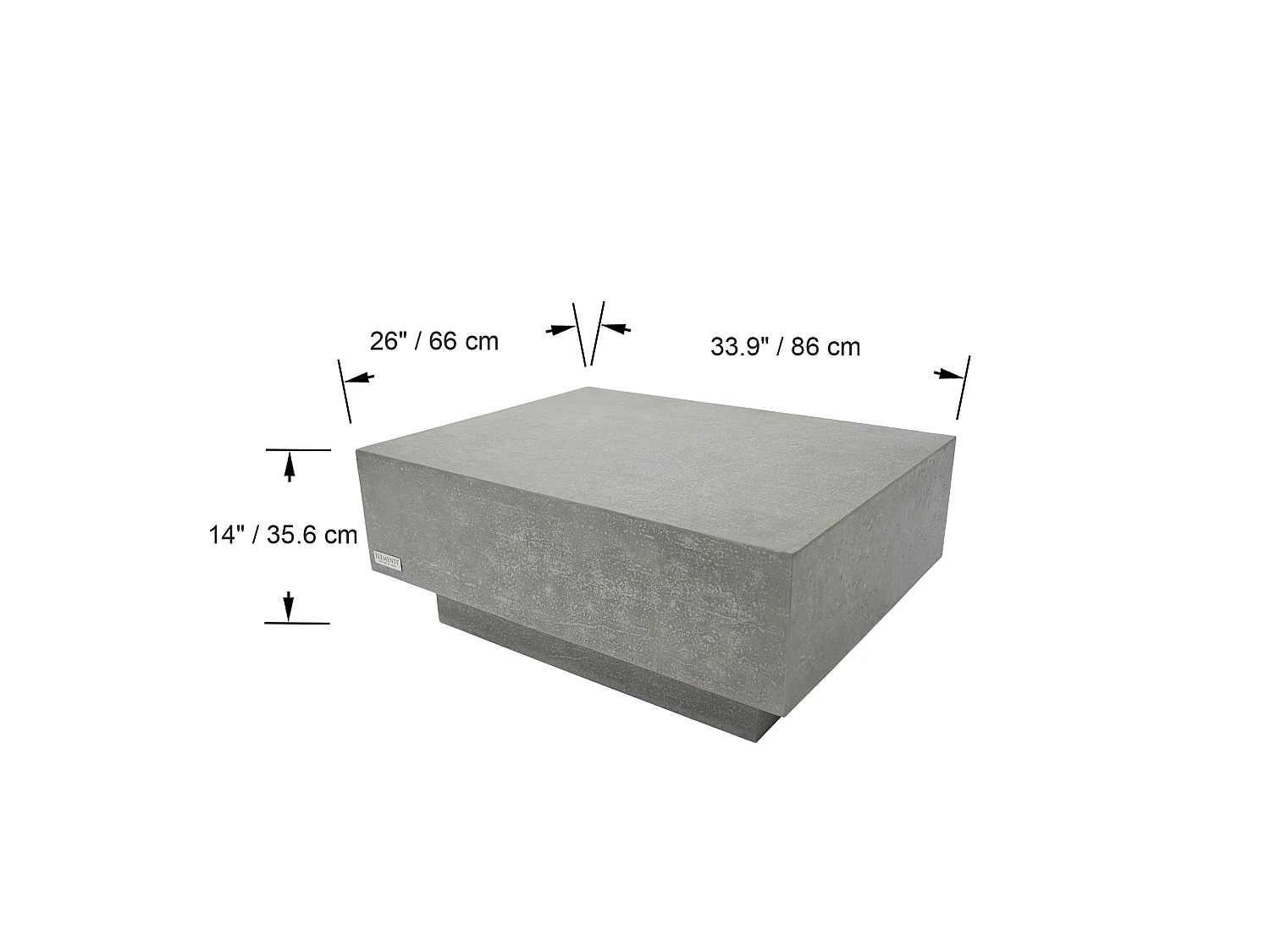 ELEMENTI TEVERE Table basse 86x86x36